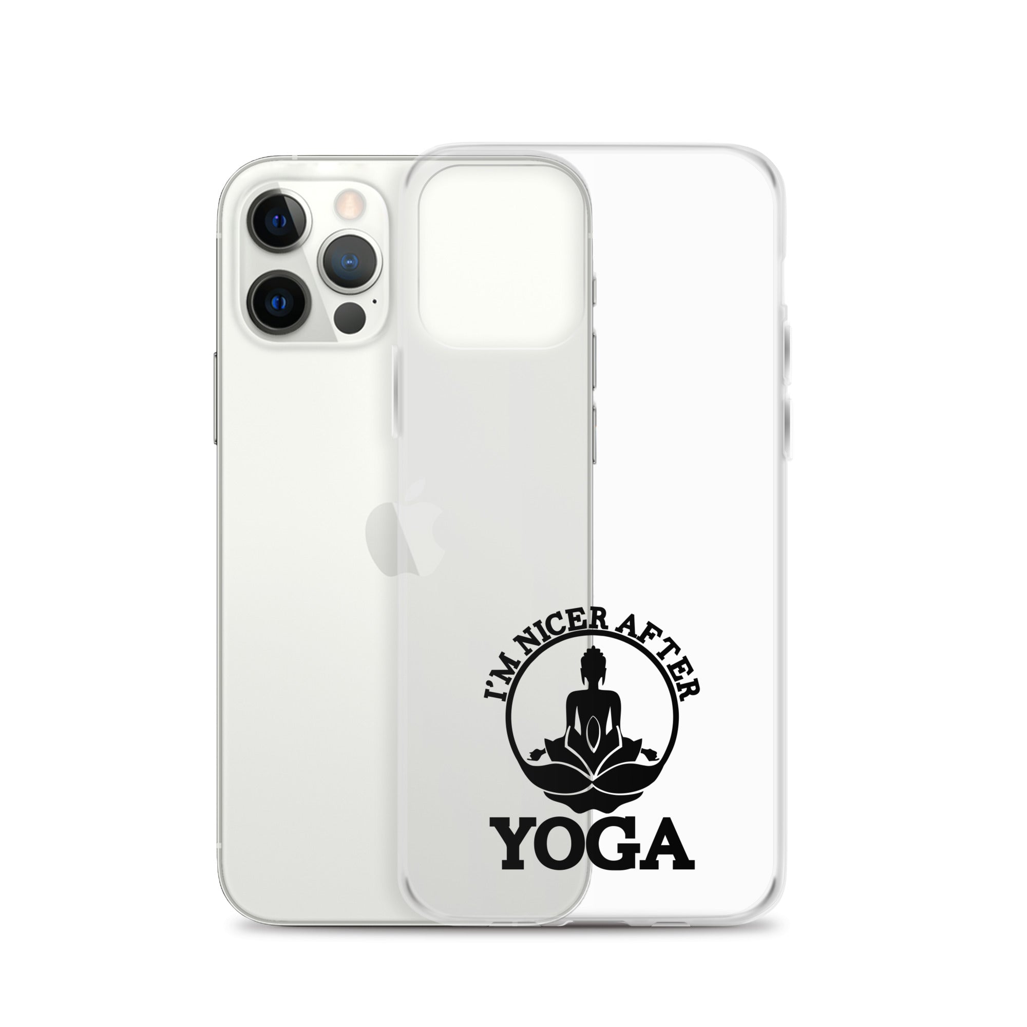I'M NICER AFTER YOGA - iPhone Case