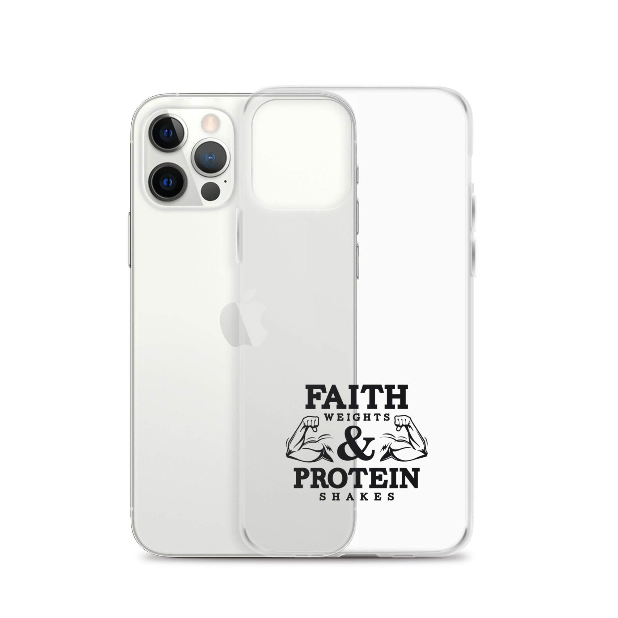 FAITH WEIGHTS & PROTEIN SHAKES - iPhone Case