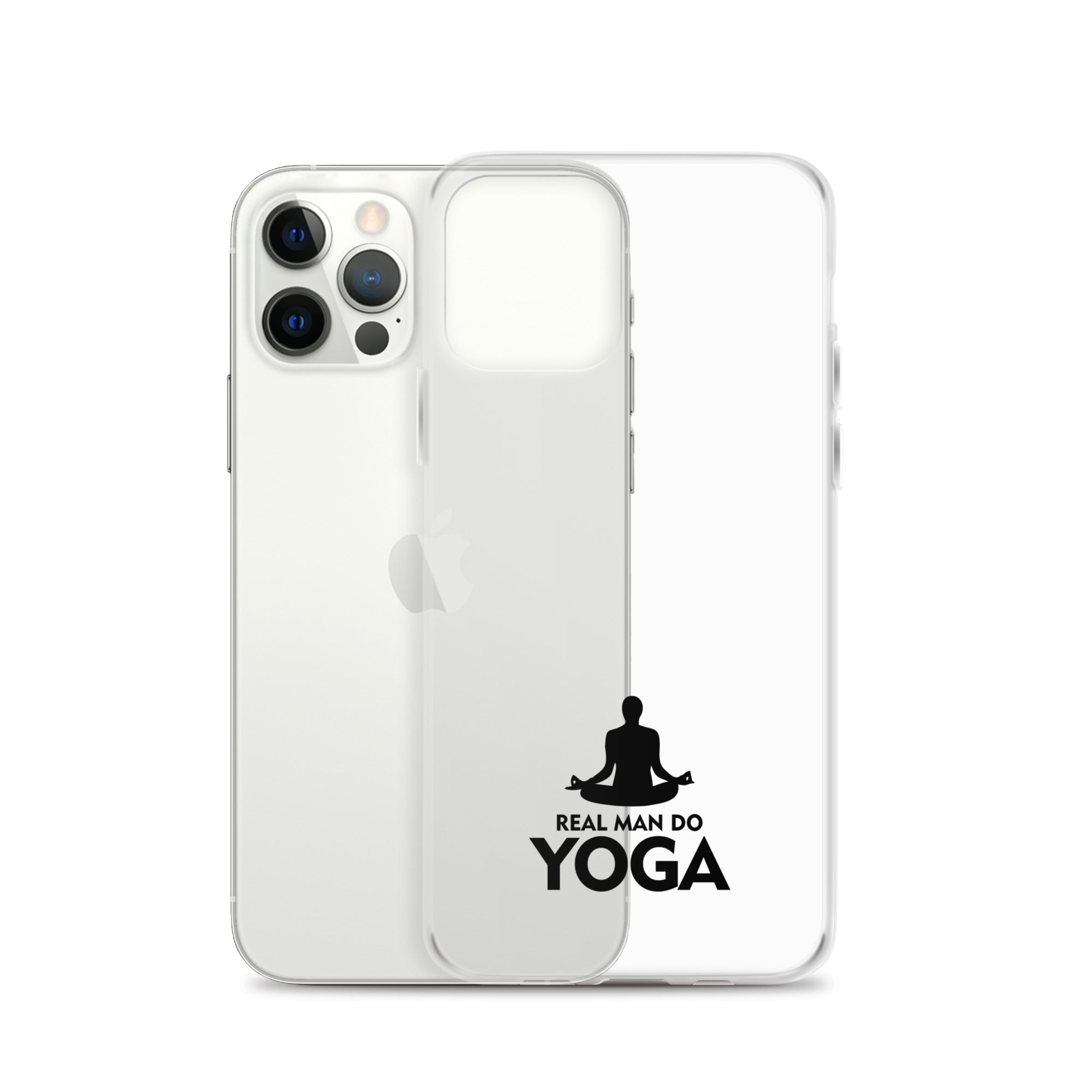 REAL MAN DO YOGA - iPhone Case