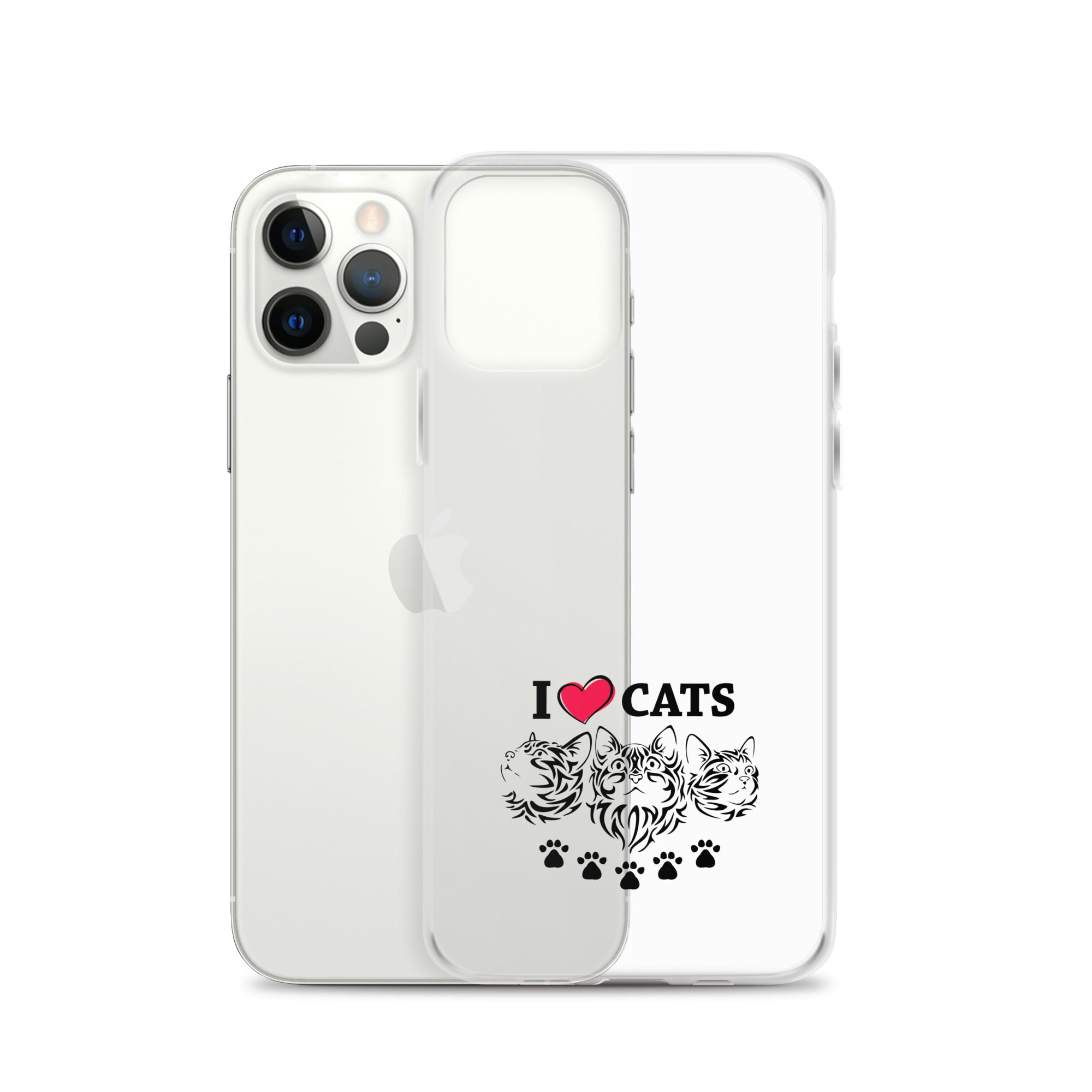 I LOVE CATS - iPhone Case