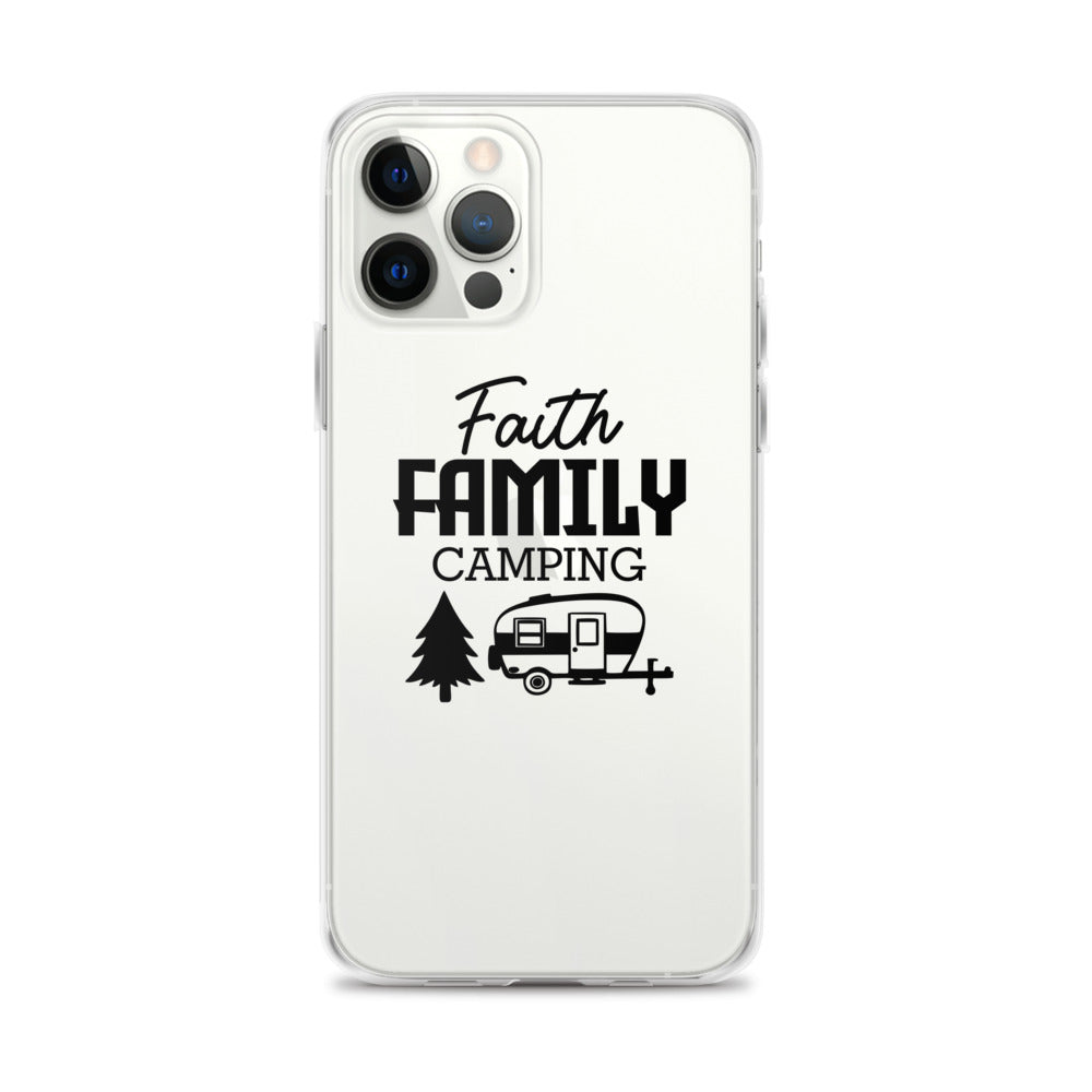 Family Camping- iPhone Case Transparent