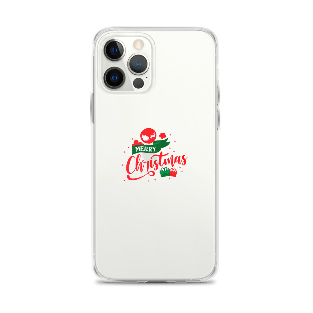 Merry Christmas- iPhone Case Transparent