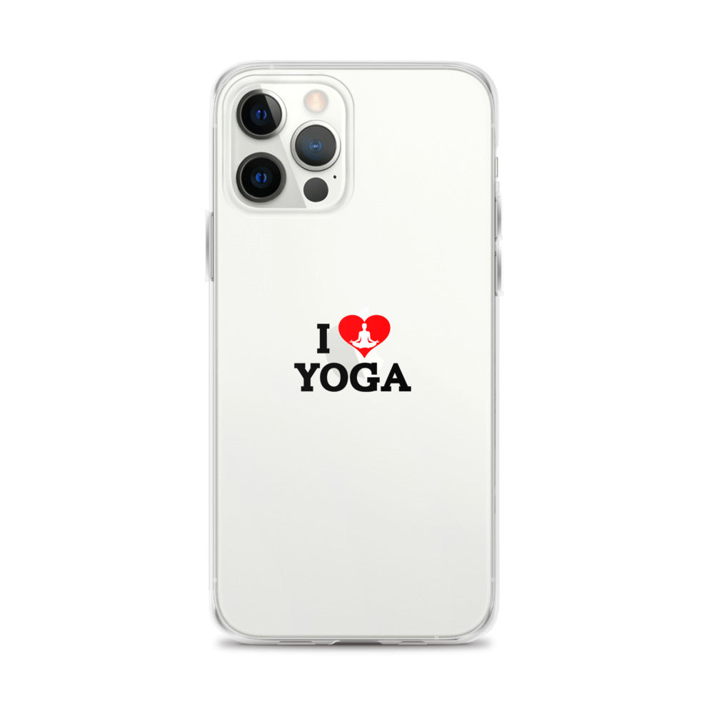 I LOVE YOGA- iPhone Case Transparent