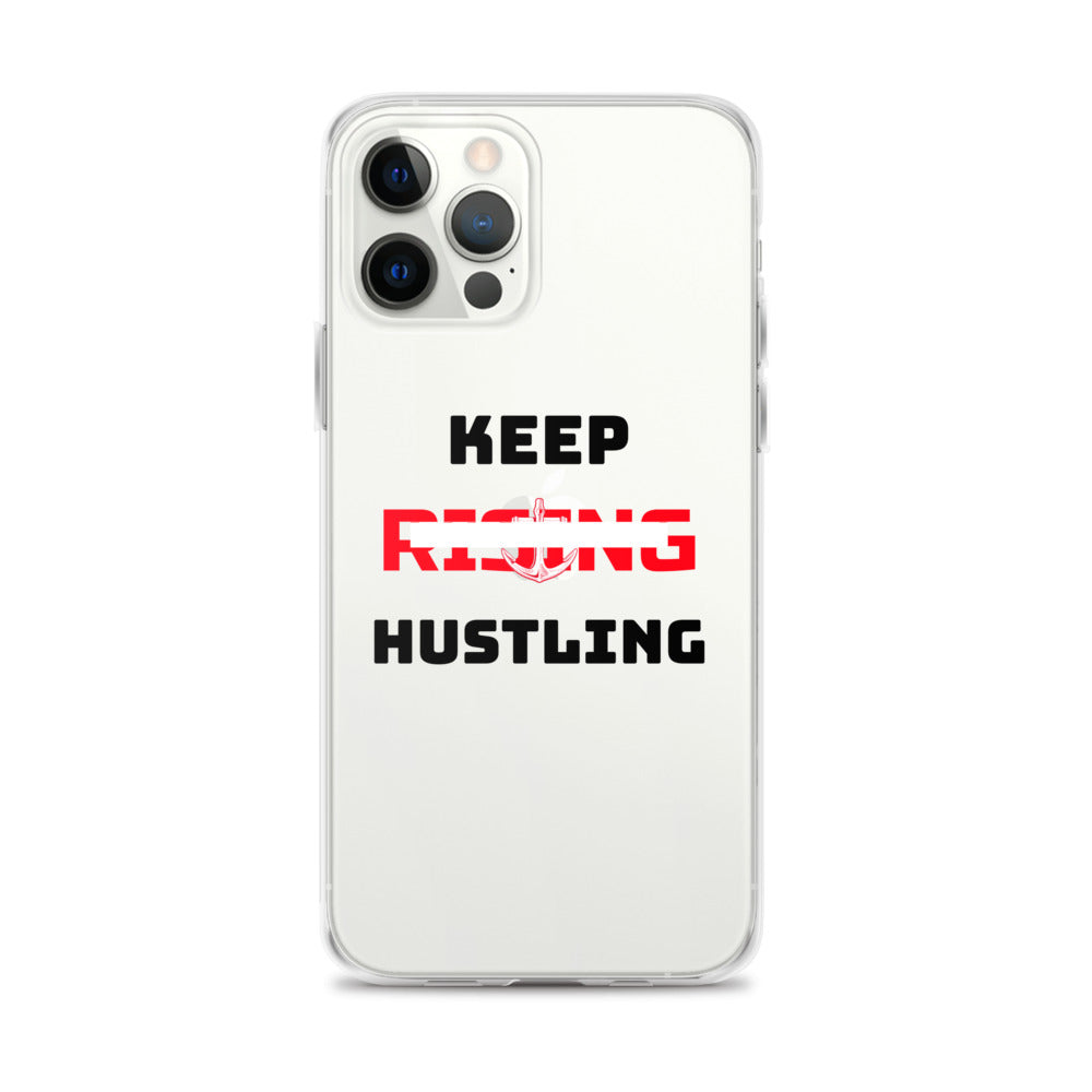 KEEP RISING HUSTLING - iPhone Case Transparent