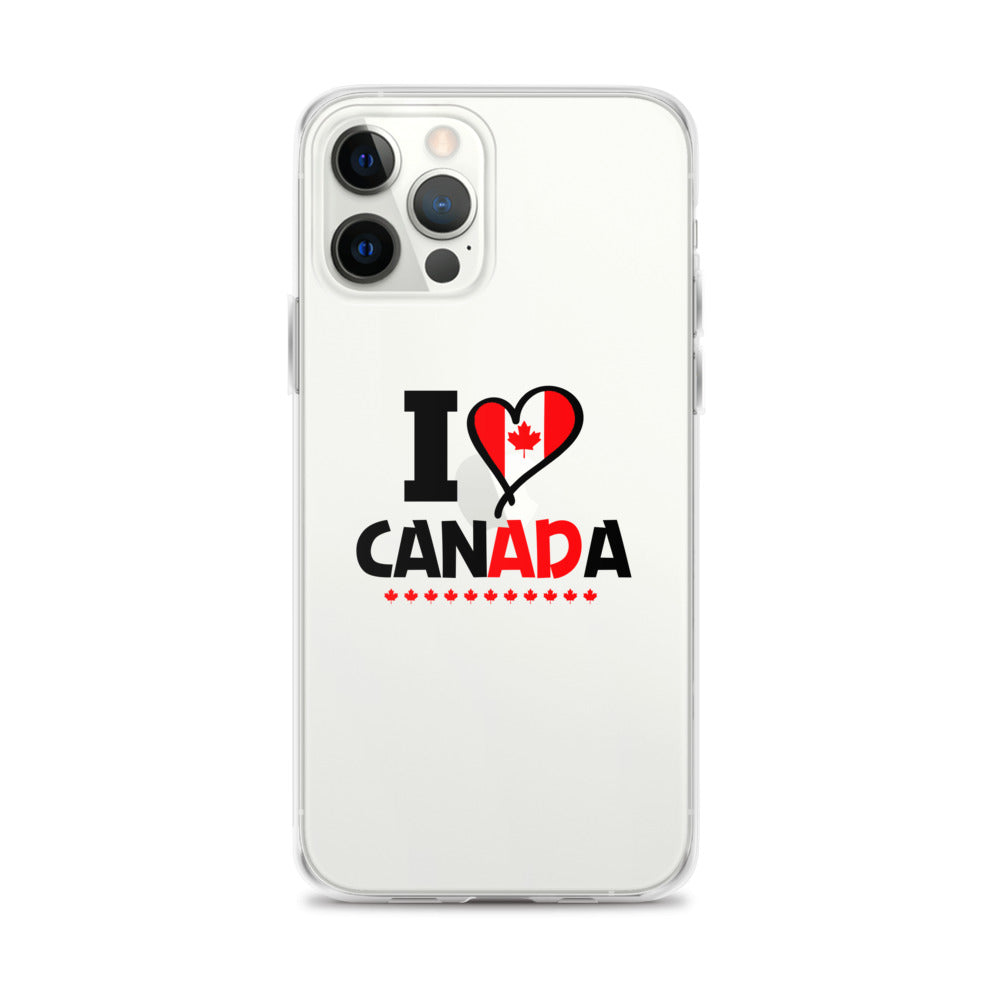 I LOVE CANADA - iPhone Case Transparent