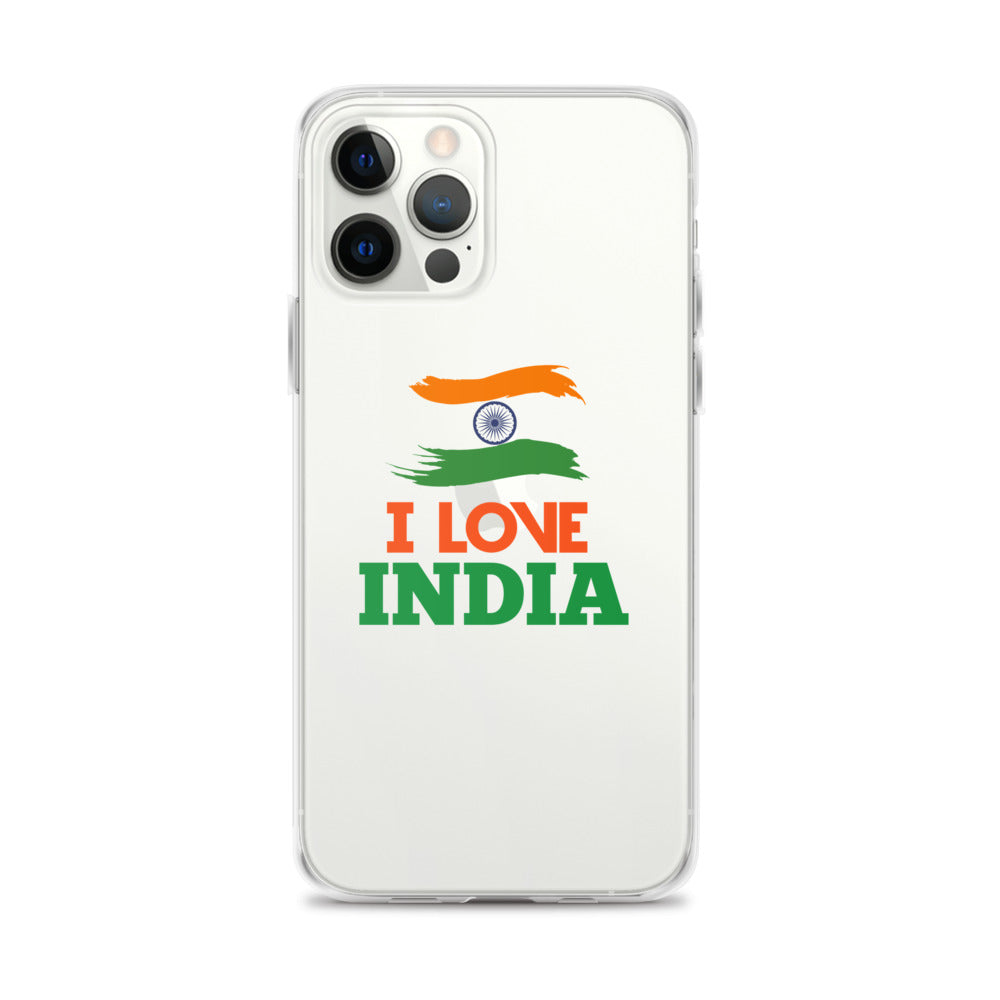 I LOVE INDIA - iPhone Case Transparent