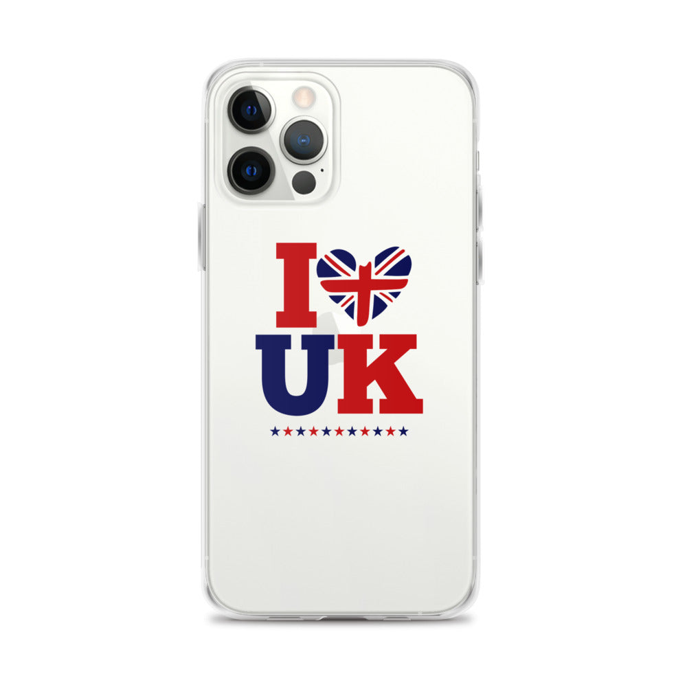 I LOVE UK - iPhone Case Transparent