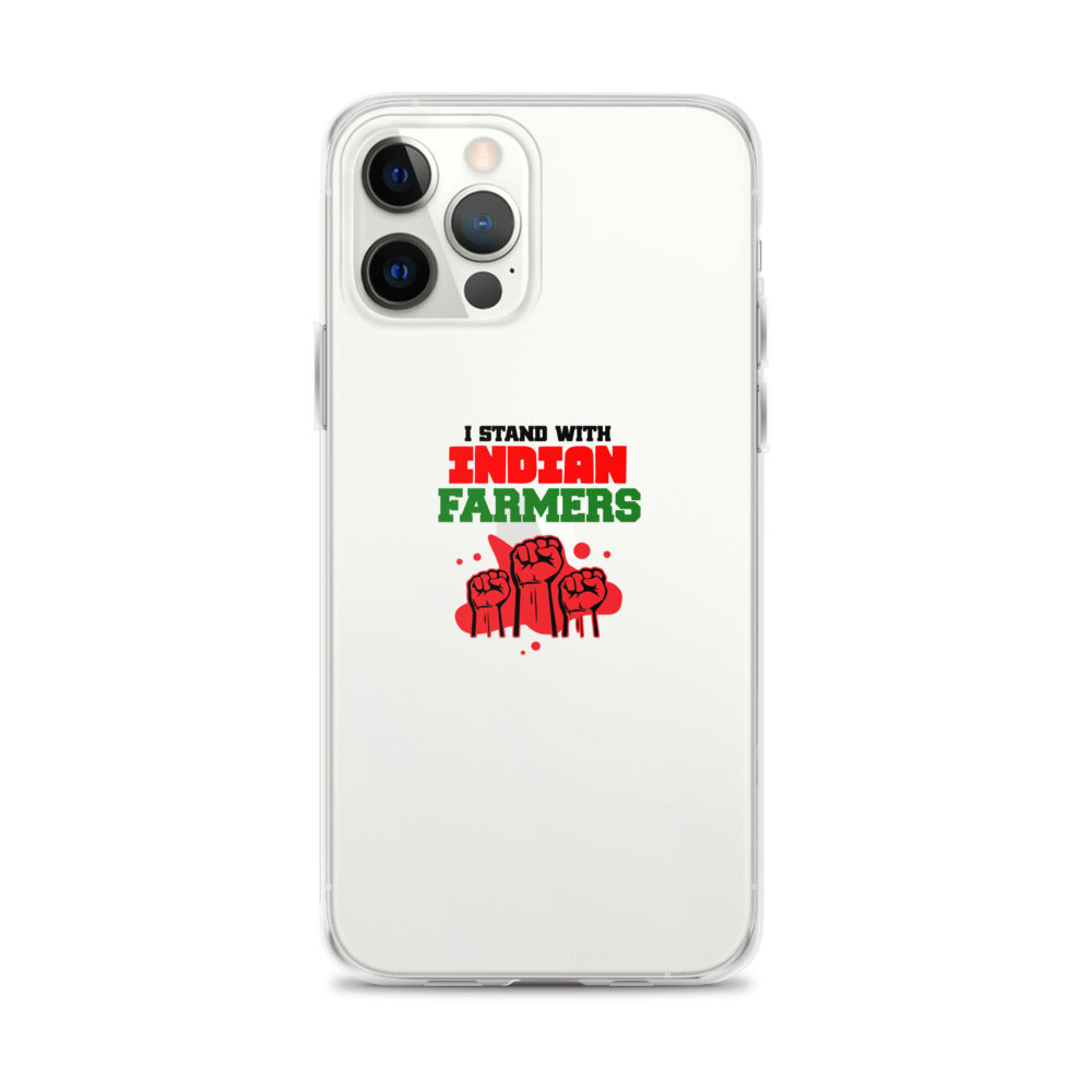 I STAND WITH INDIAN FARMERS - iPhone Case Transparent