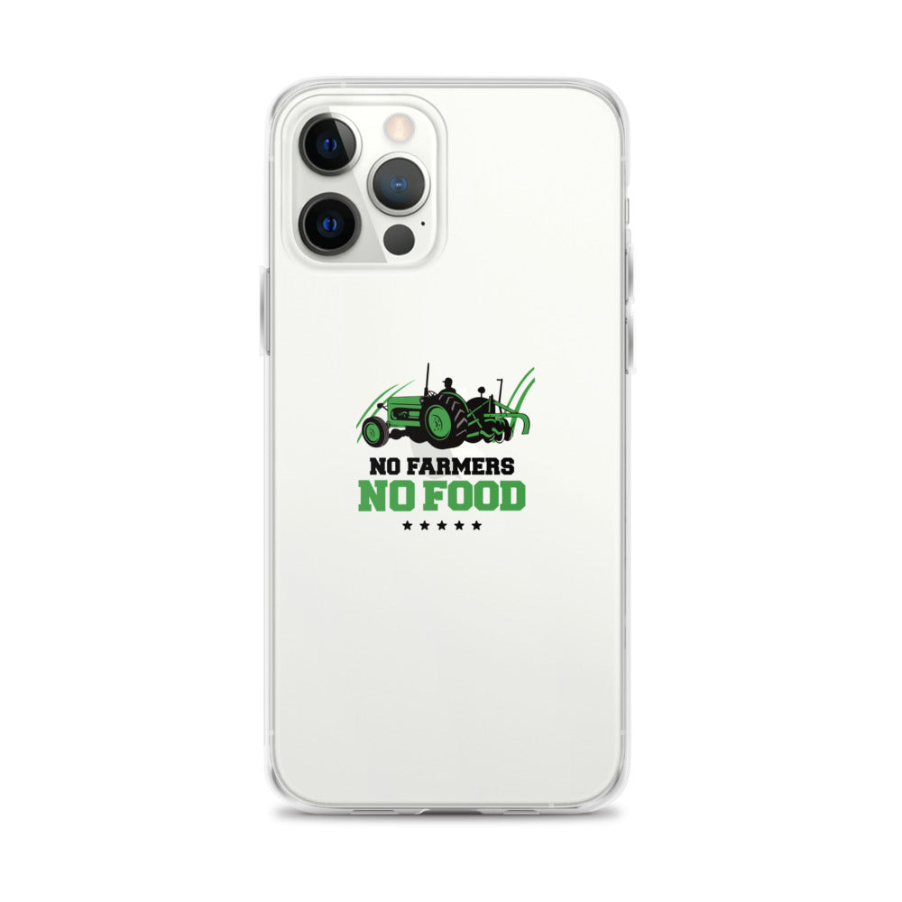 NO FARMERS NO FOOD - iPhone Case Transparent