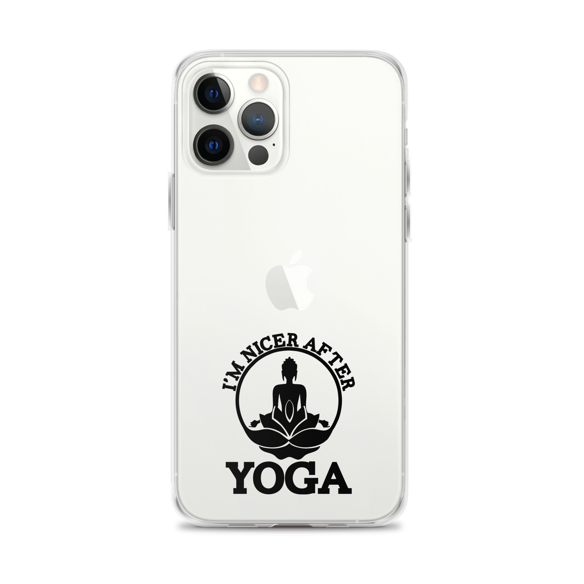 I'M NICER AFTER YOGA - iPhone Case