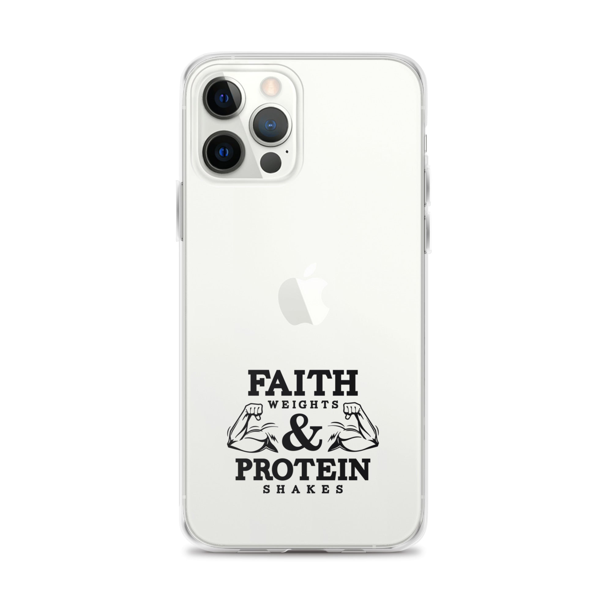 FAITH WEIGHTS & PROTEIN SHAKES - iPhone Case