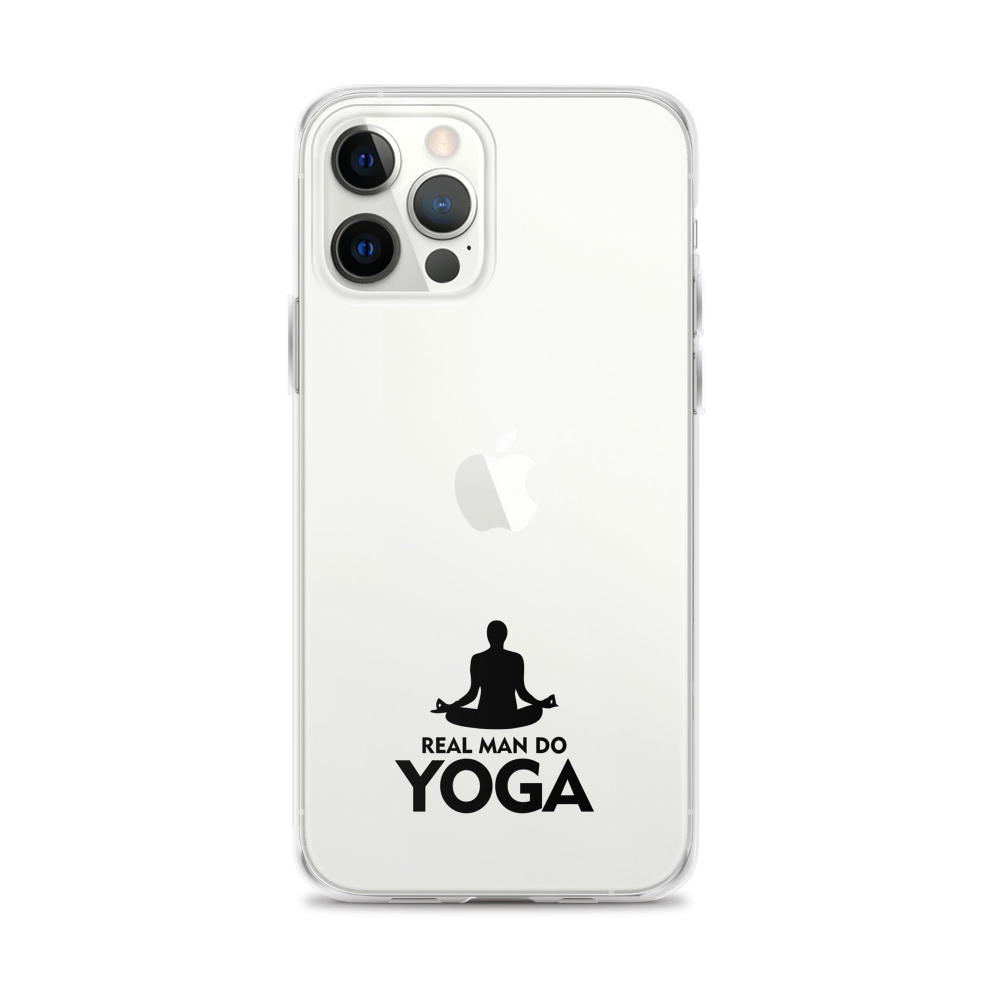 REAL MAN DO YOGA - iPhone Case