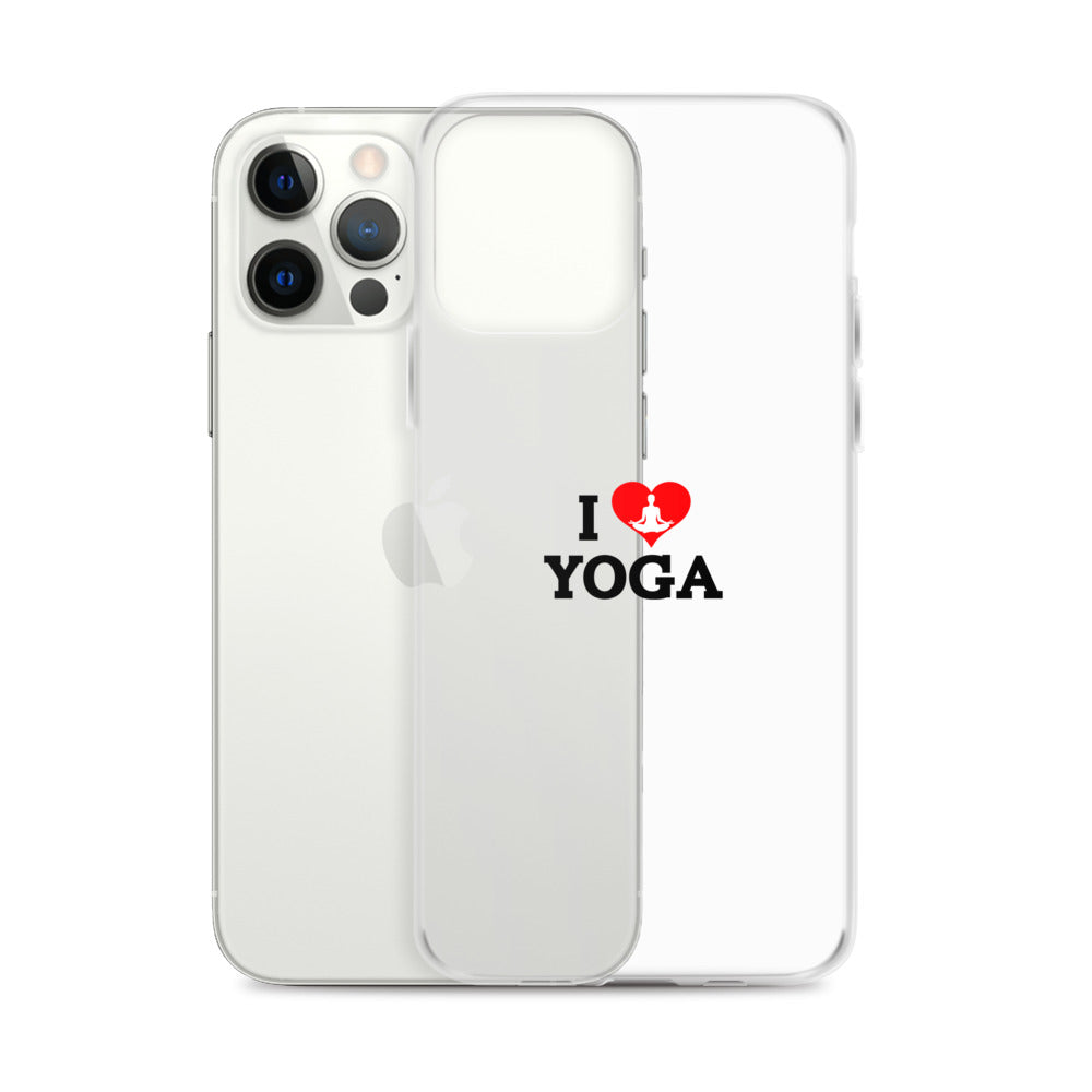 I LOVE YOGA- iPhone Case Transparent