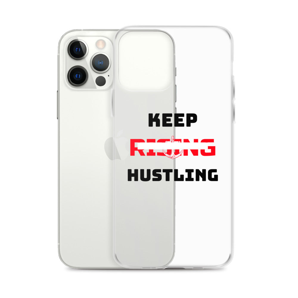 KEEP RISING HUSTLING - iPhone Case Transparent