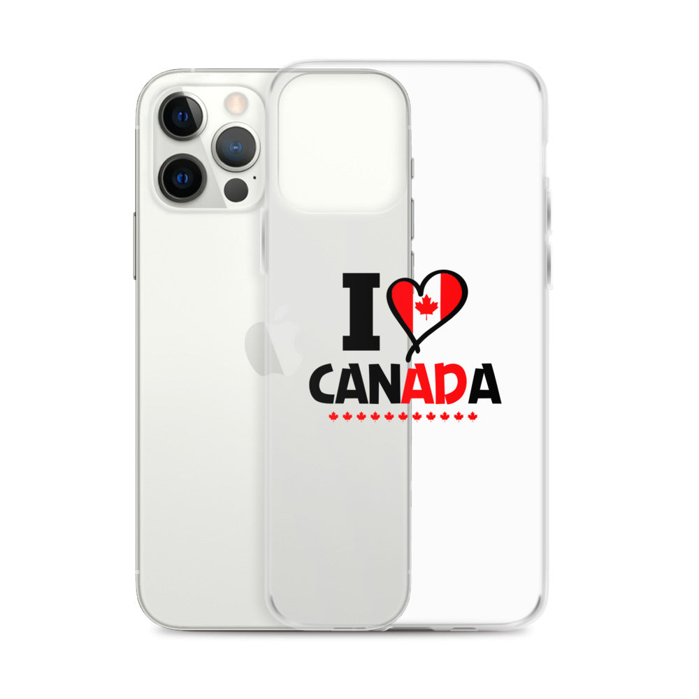I LOVE CANADA - iPhone Case Transparent