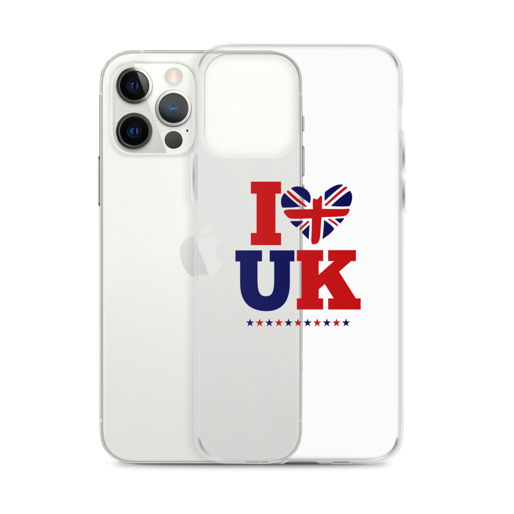 I LOVE UK - iPhone Case Transparent