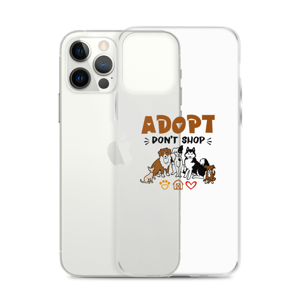 ADOPT DON'T SHOP - iPhone Case Transparent