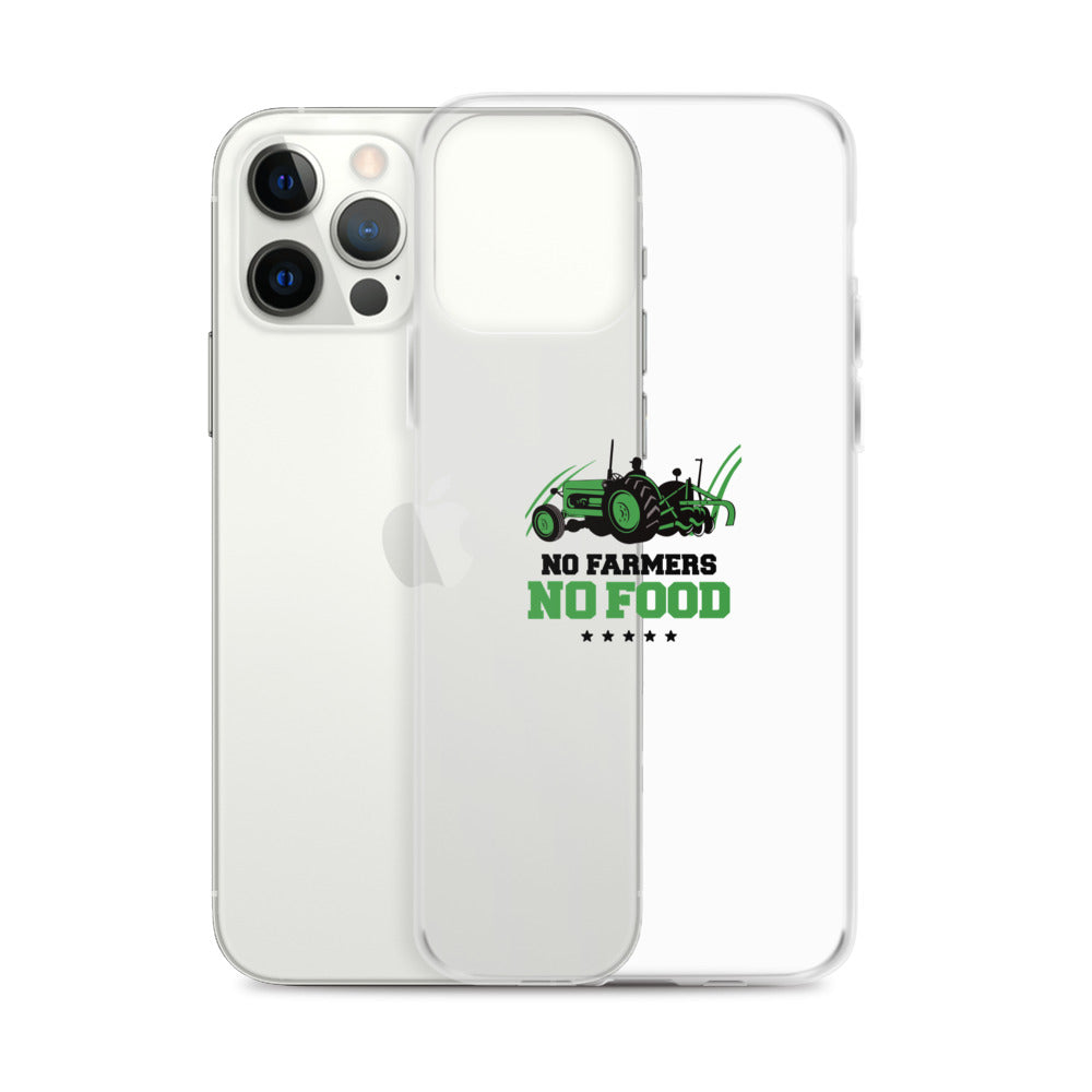 NO FARMERS NO FOOD - iPhone Case Transparent