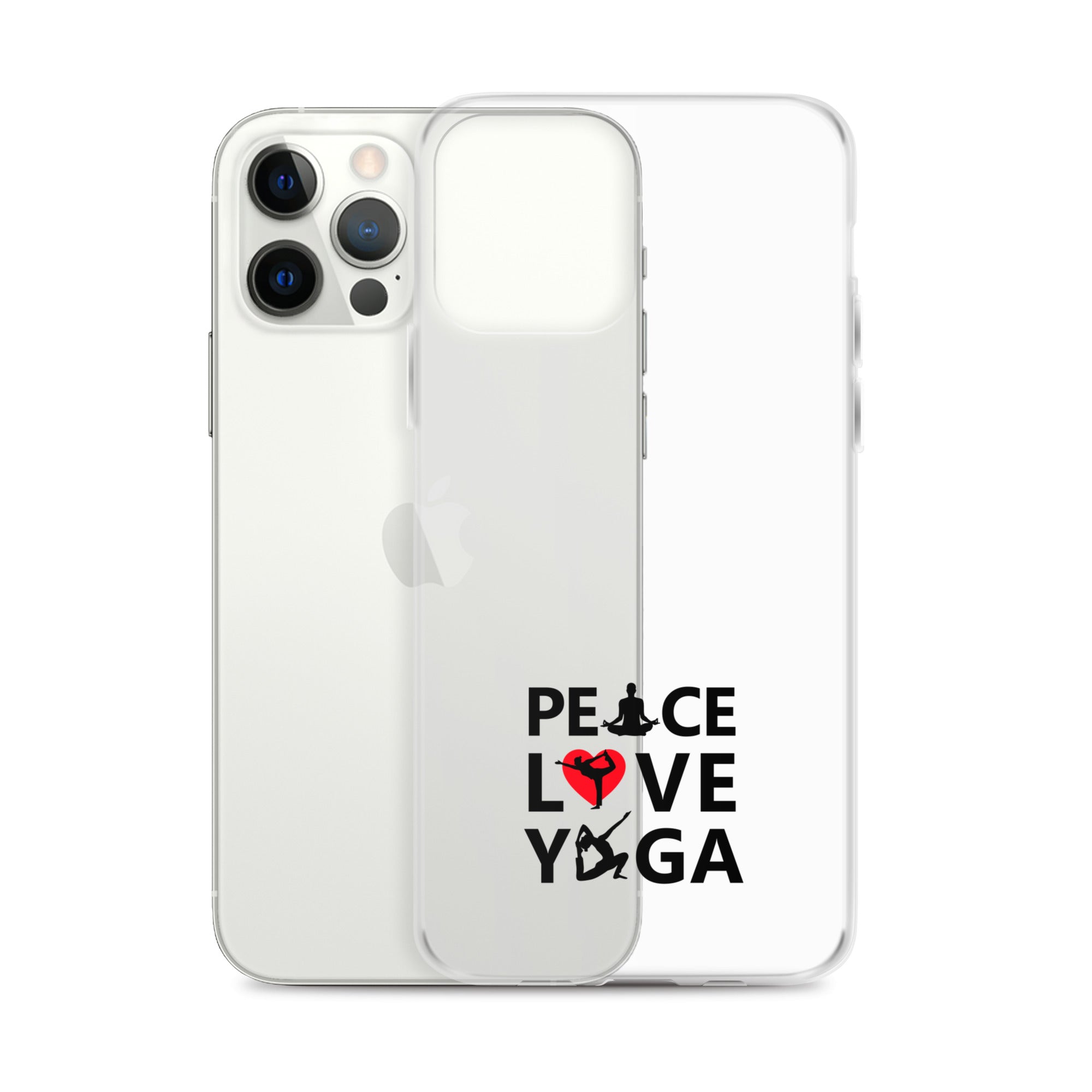 PEACE LOVE YOGA - iPhone Case