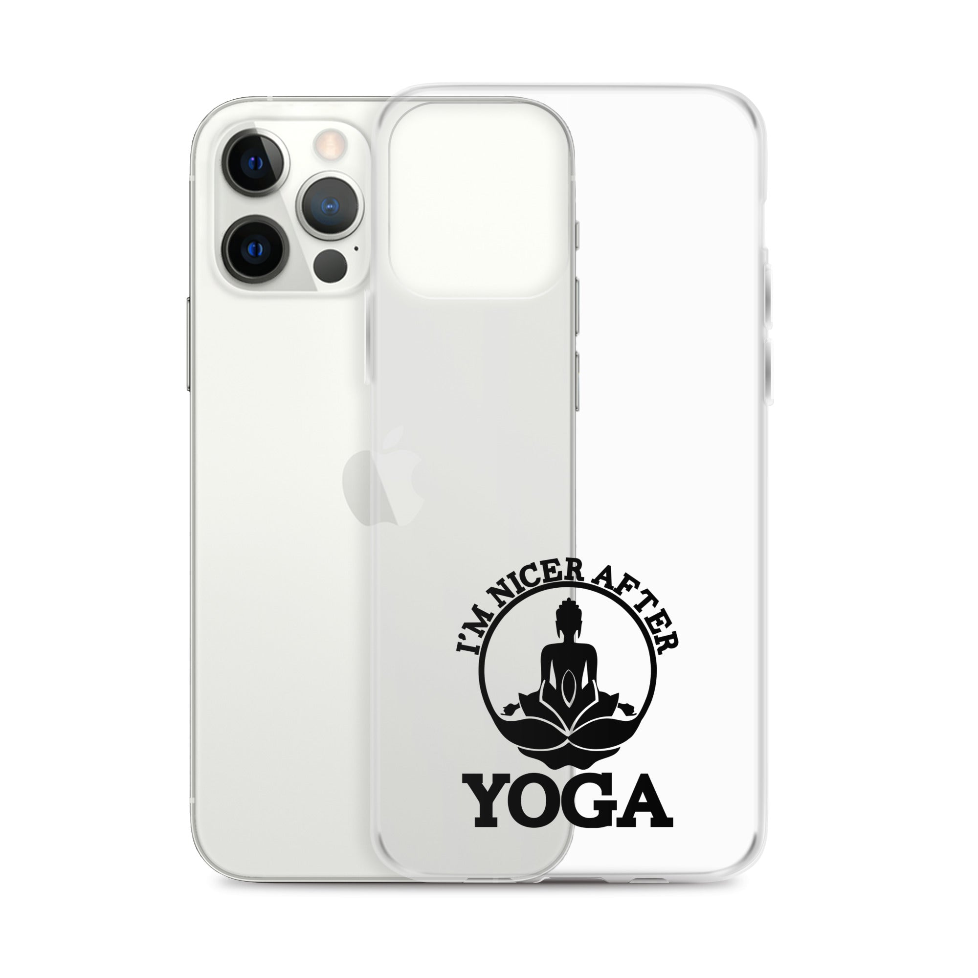I'M NICER AFTER YOGA - iPhone Case