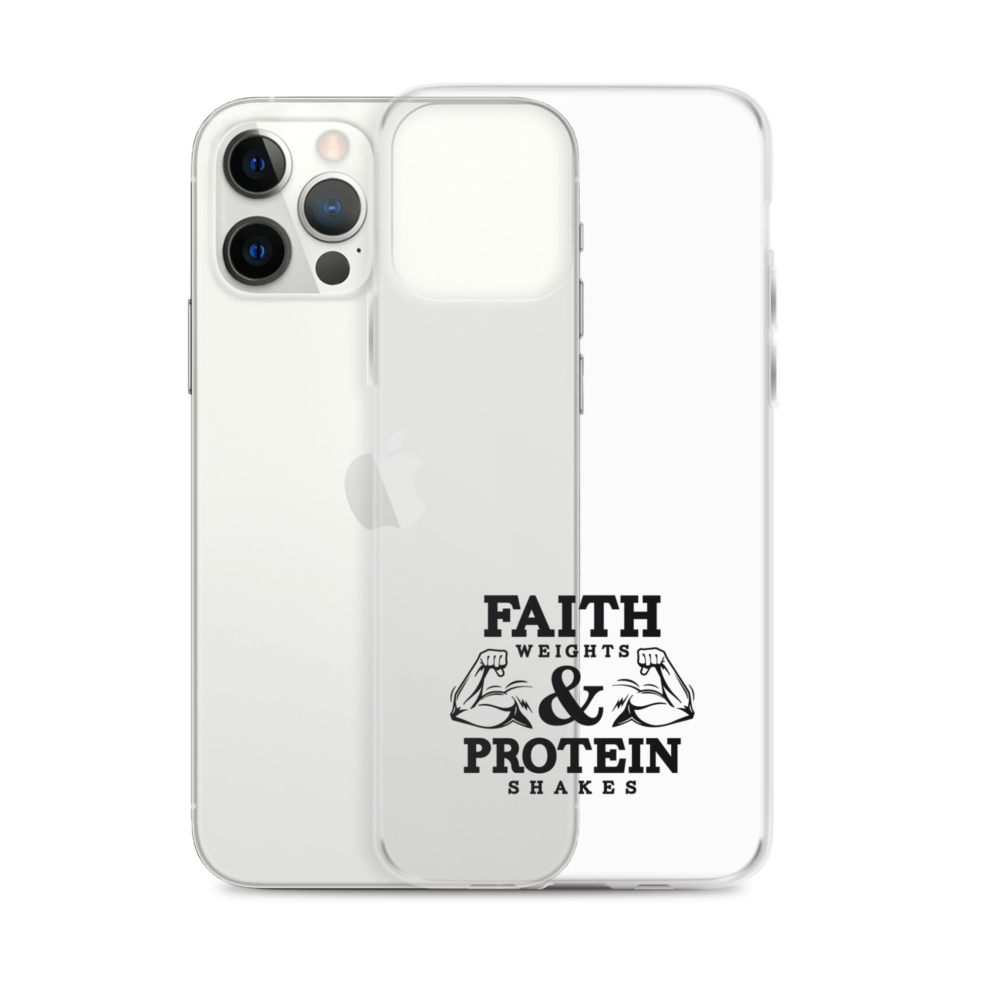 FAITH WEIGHTS & PROTEIN SHAKES - iPhone Case