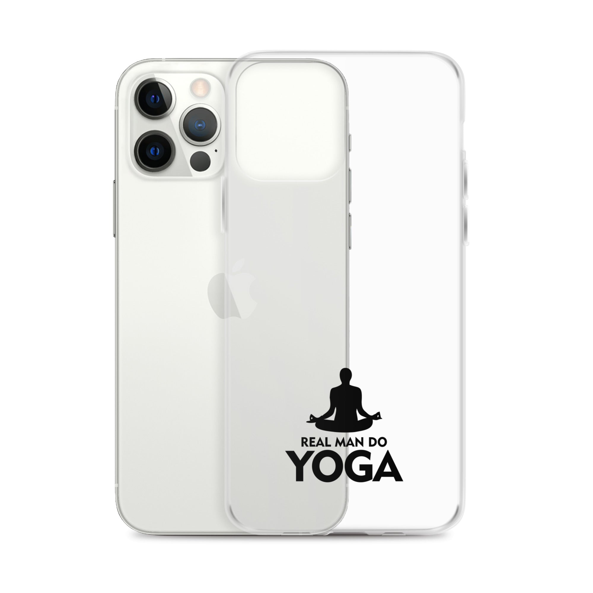 REAL MAN DO YOGA - iPhone Case