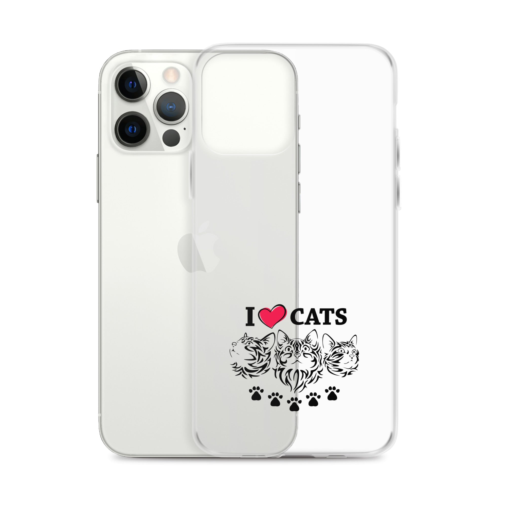 I LOVE CATS - iPhone Case