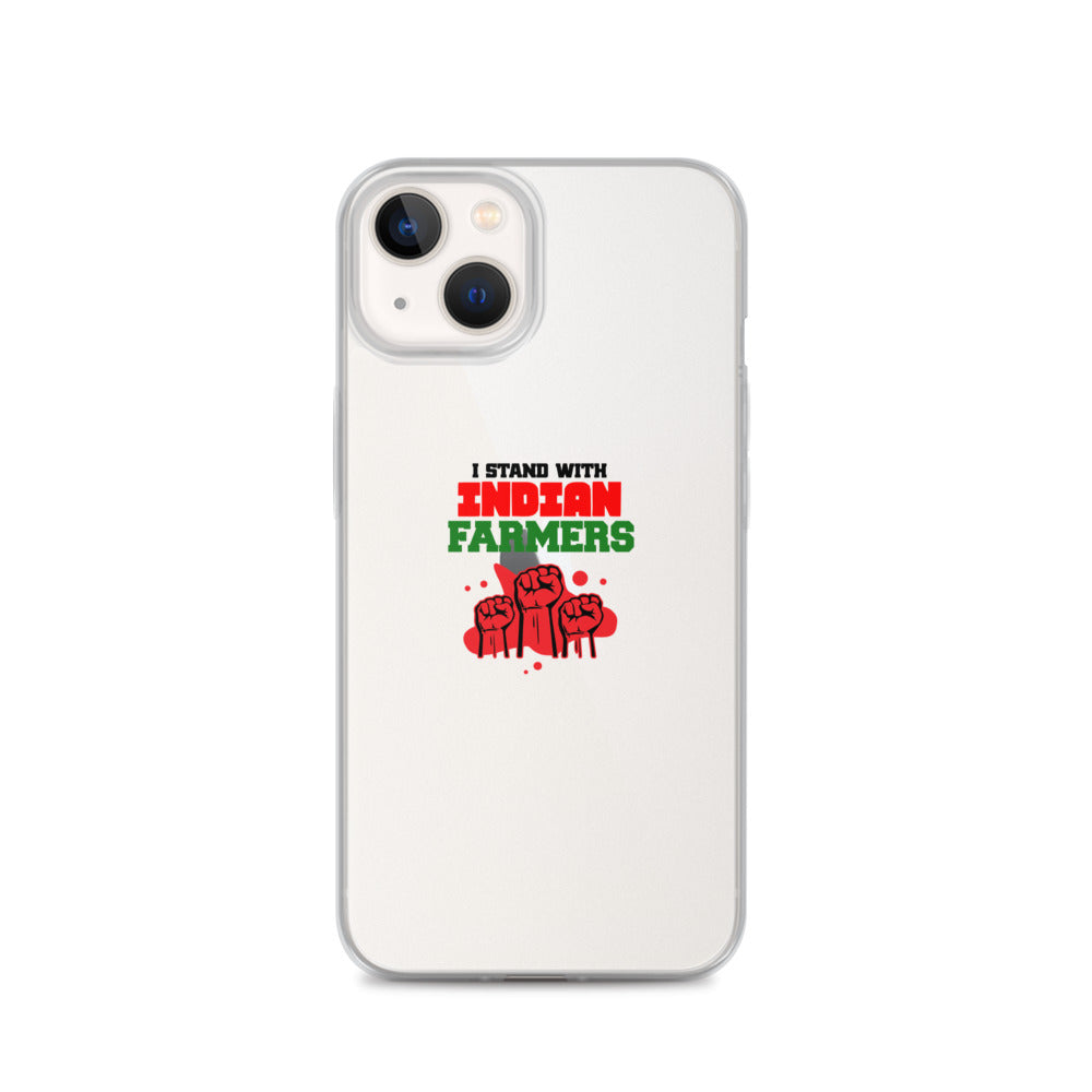 I STAND WITH INDIAN FARMERS - iPhone Case Transparent