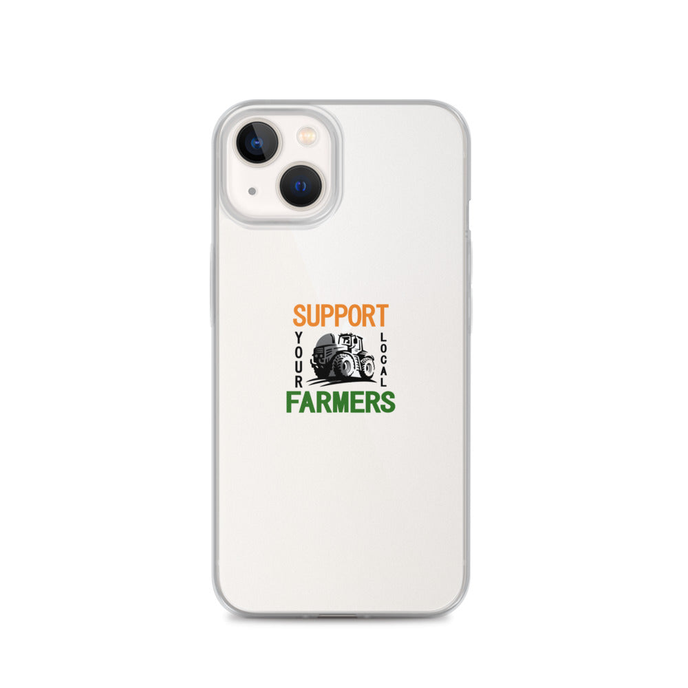 SUPPORT YOUR LOCAL FARMERS - iPhone Case Transparent