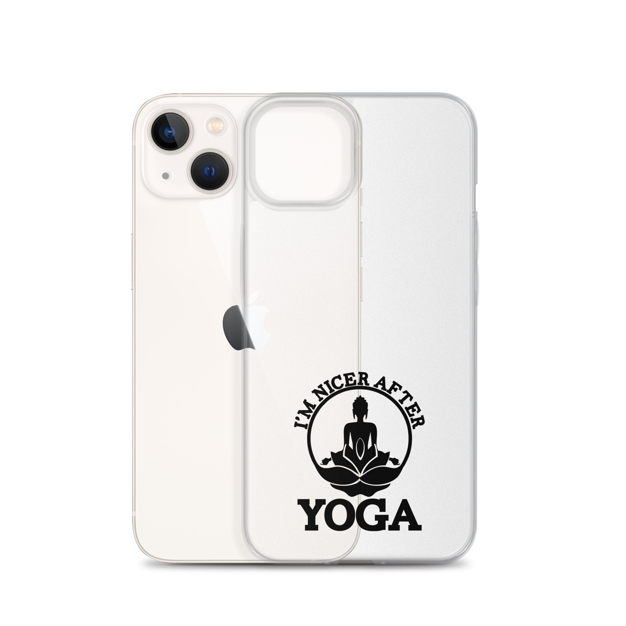 I'M NICER AFTER YOGA - iPhone Case