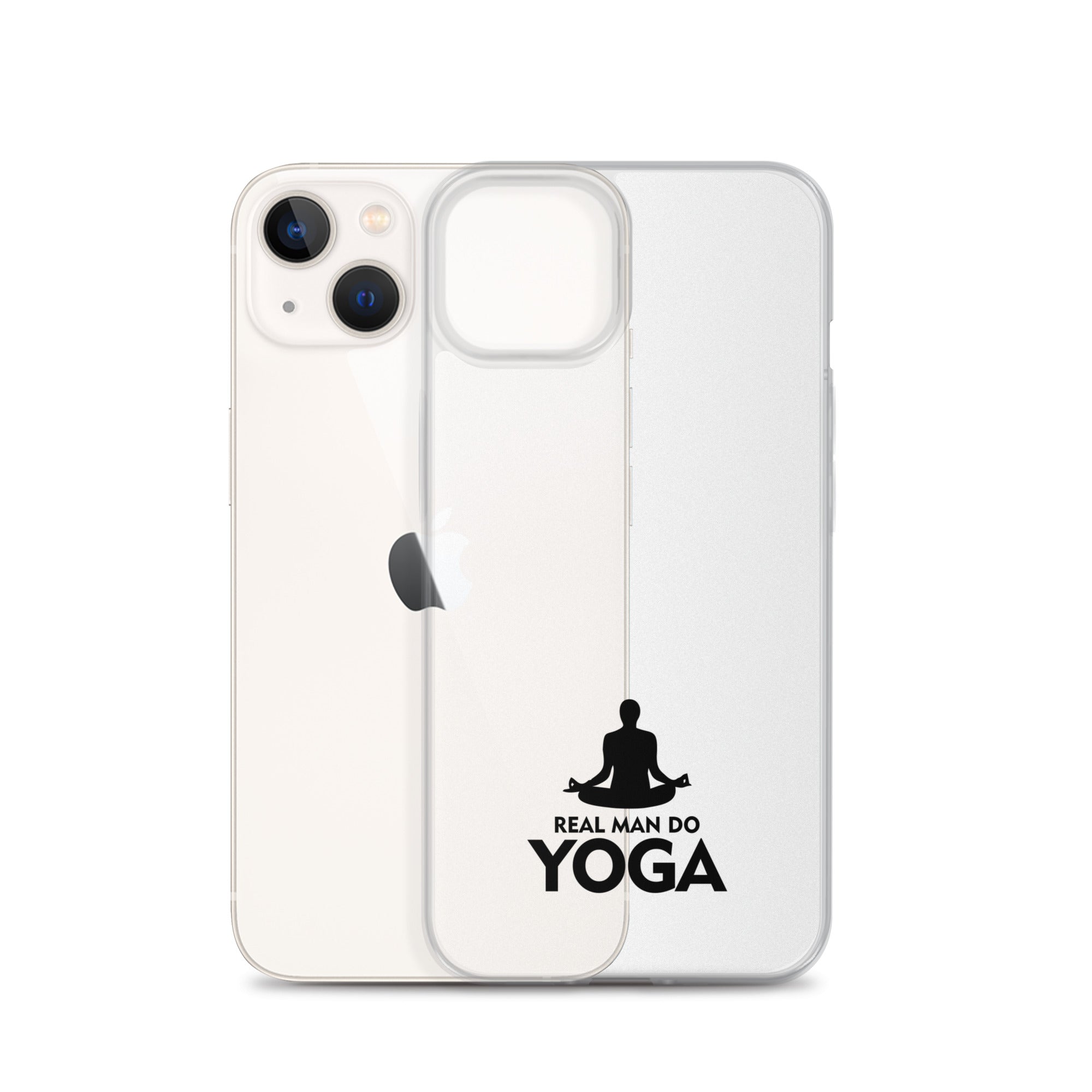 REAL MAN DO YOGA - iPhone Case