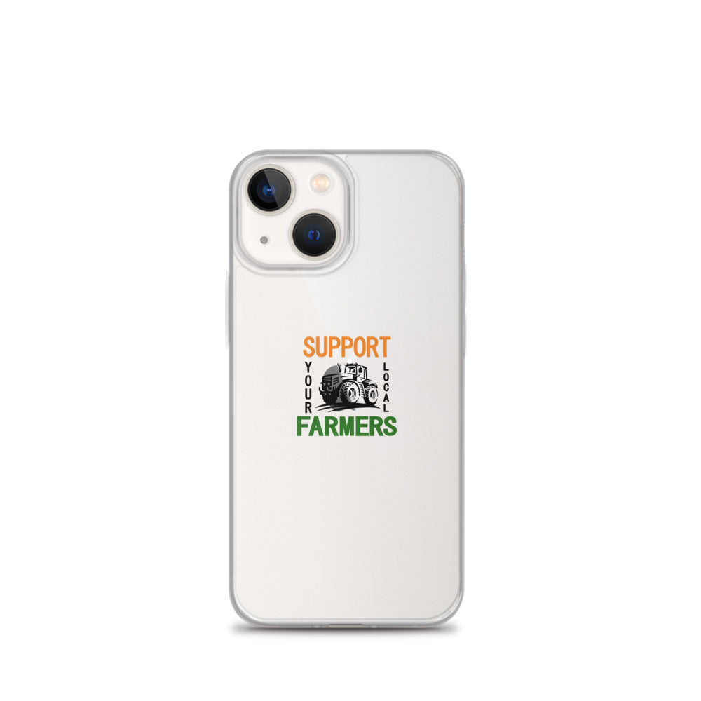 SUPPORT YOUR LOCAL FARMERS - iPhone Case Transparent