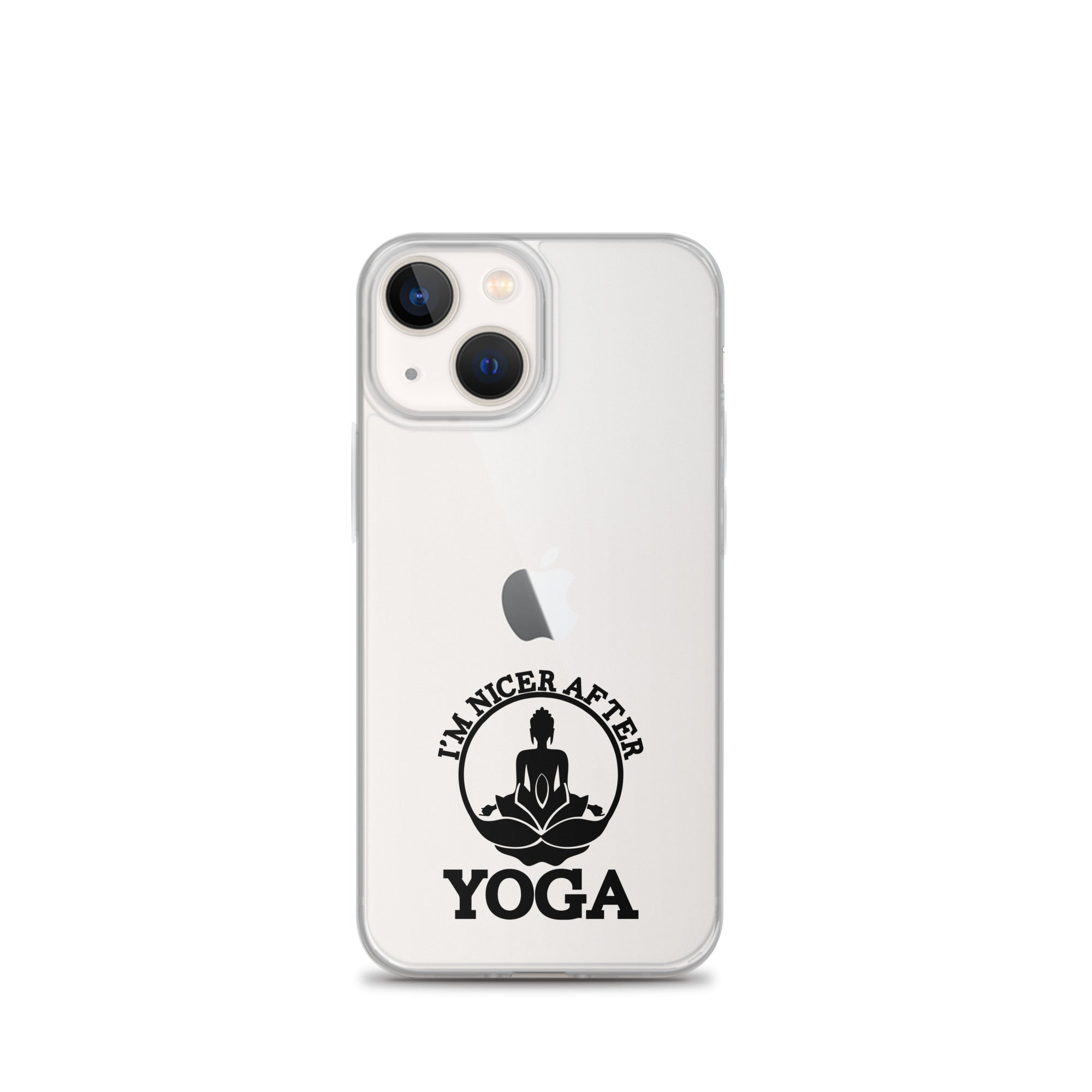 I'M NICER AFTER YOGA - iPhone Case
