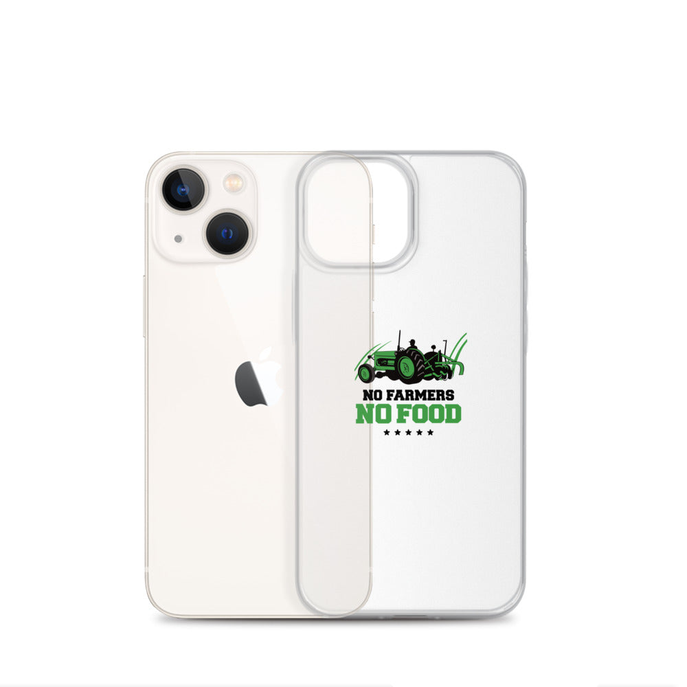 NO FARMERS NO FOOD - iPhone Case Transparent