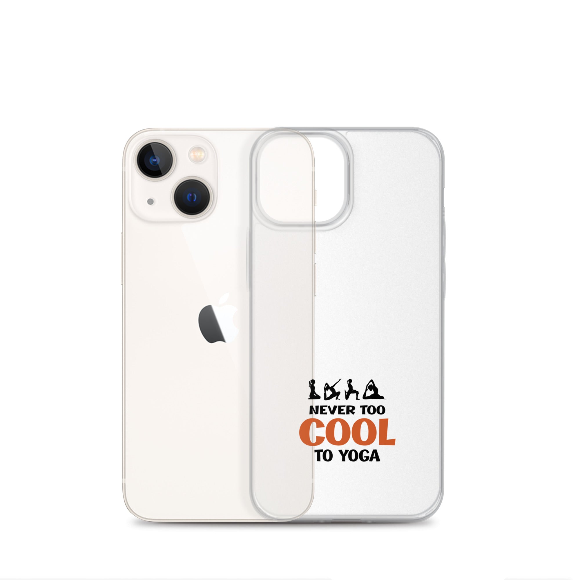 NEVER TOO COOL TO YOGA - iPhone Case