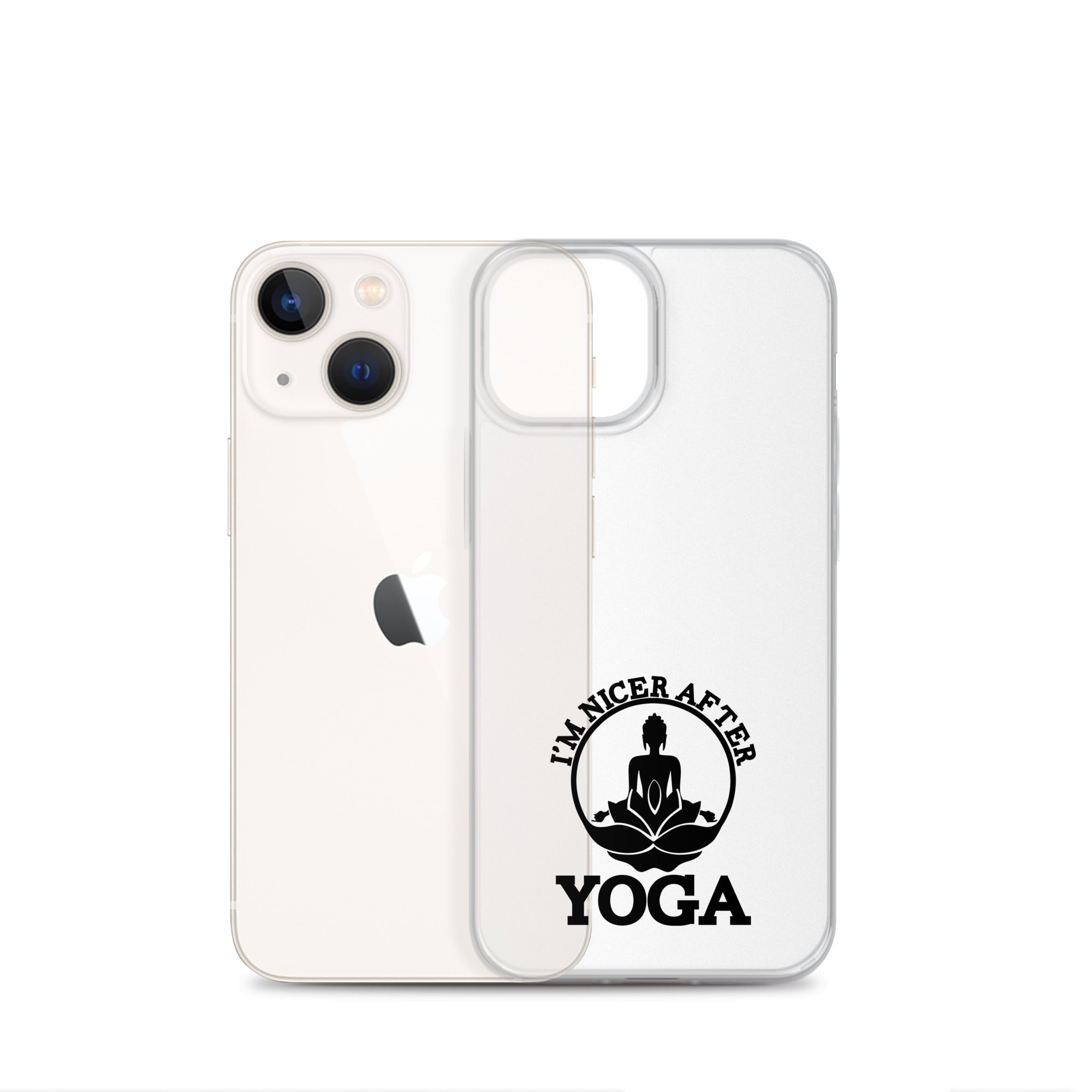 I'M NICER AFTER YOGA - iPhone Case