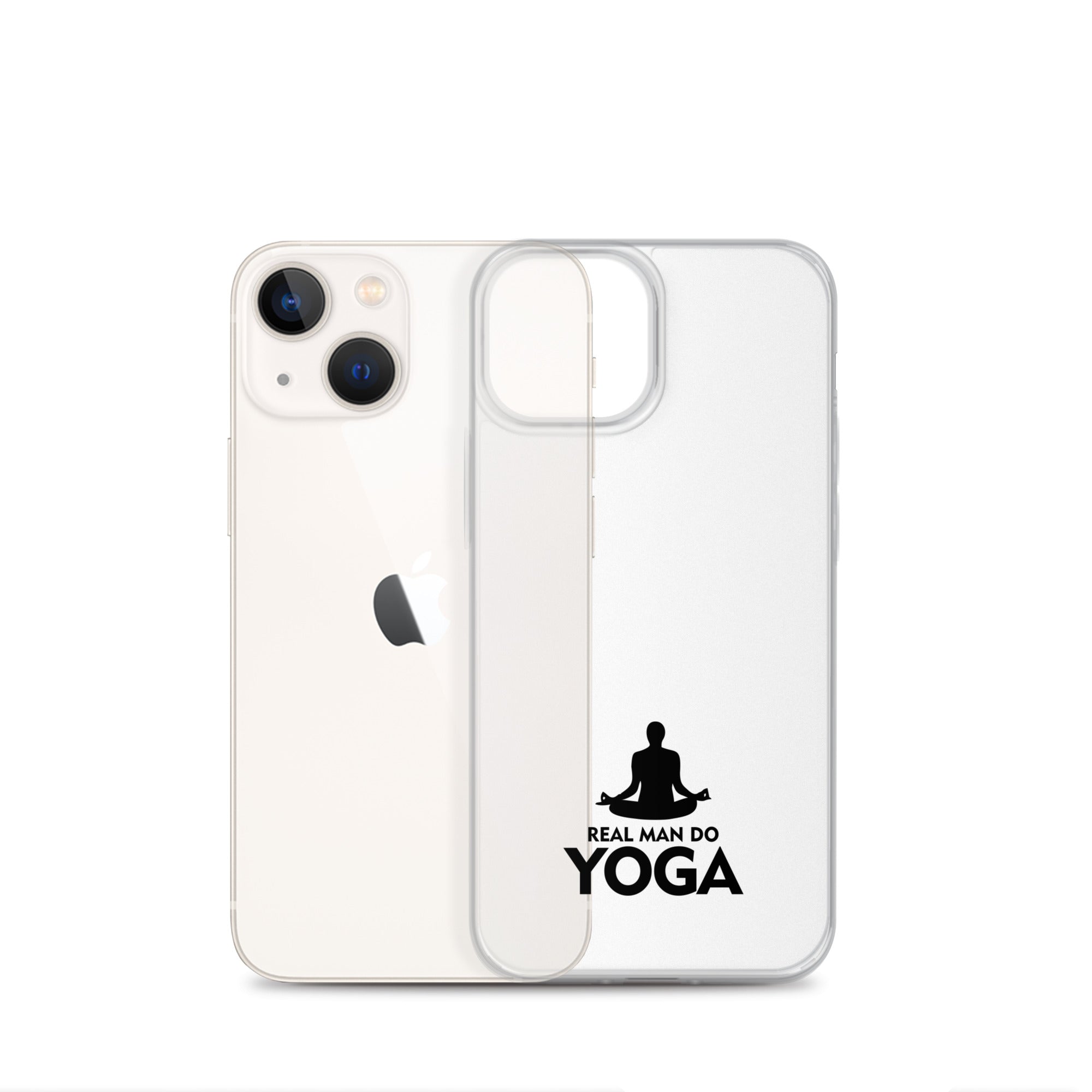 REAL MAN DO YOGA - iPhone Case