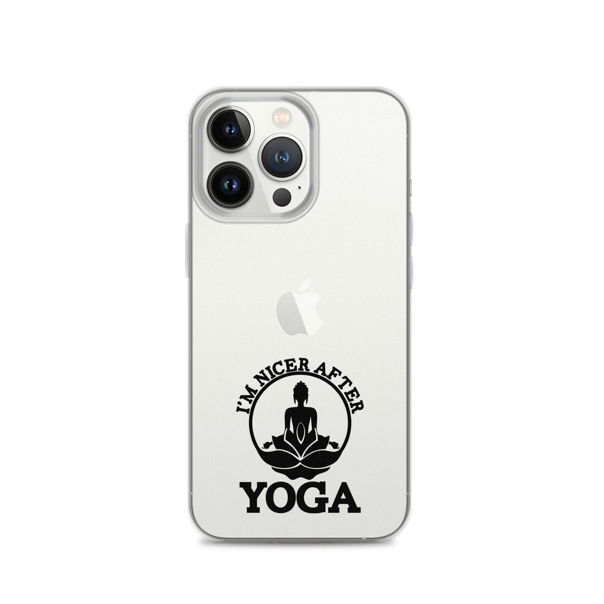I'M NICER AFTER YOGA - iPhone Case