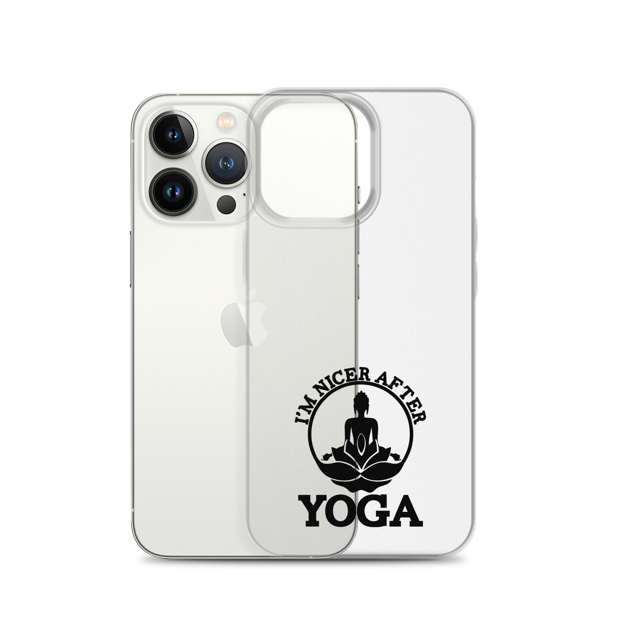I'M NICER AFTER YOGA - iPhone Case
