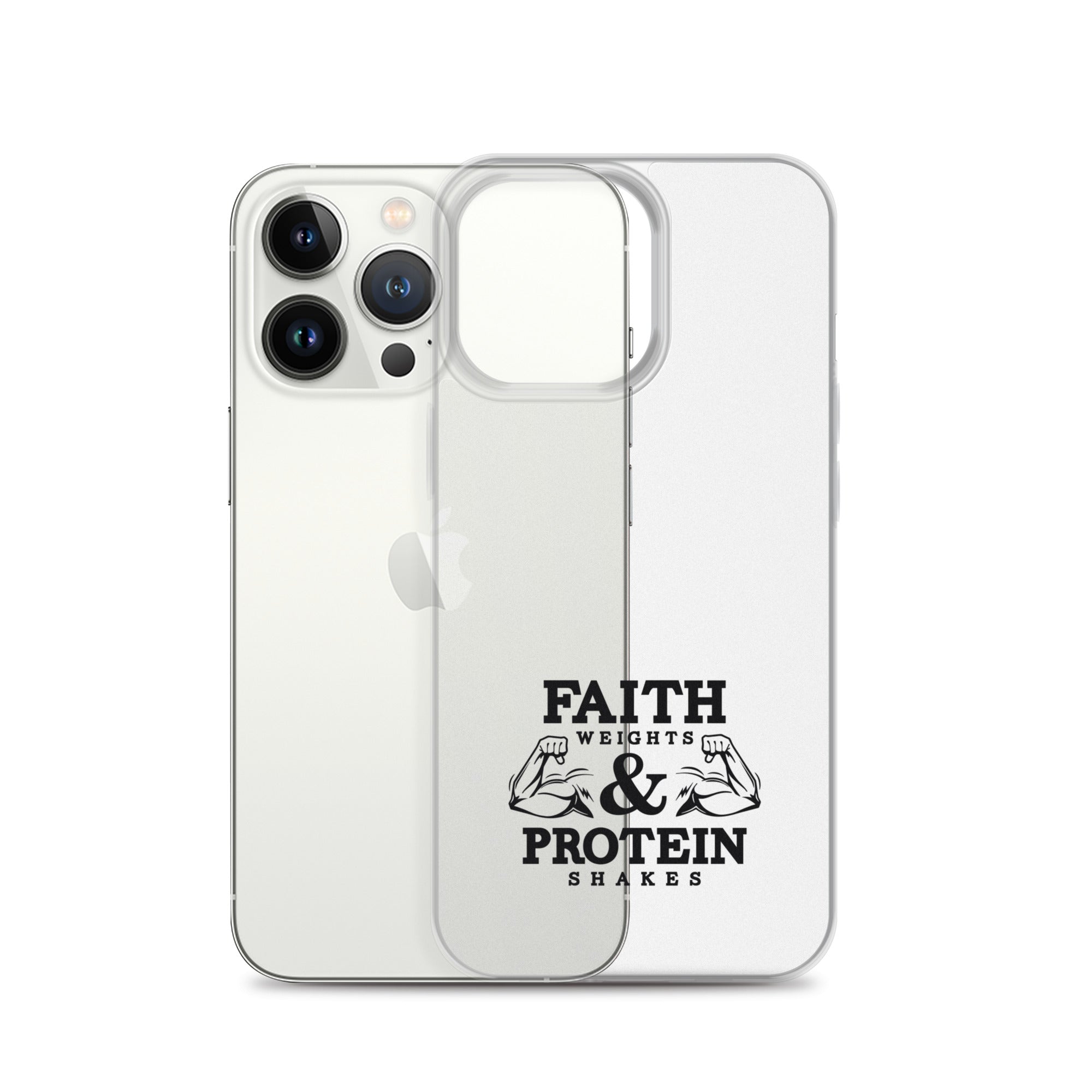 FAITH WEIGHTS & PROTEIN SHAKES - iPhone Case