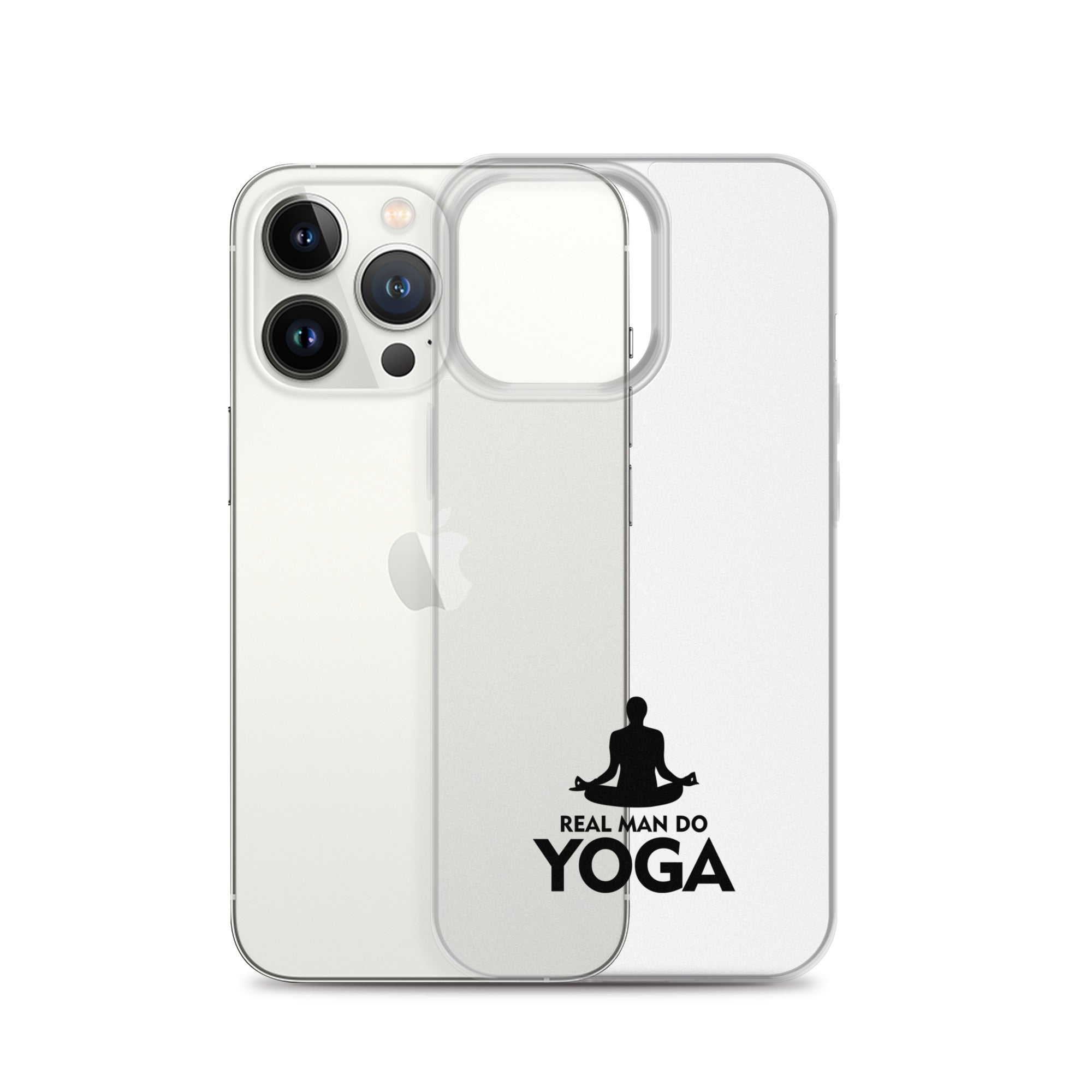 REAL MAN DO YOGA - iPhone Case