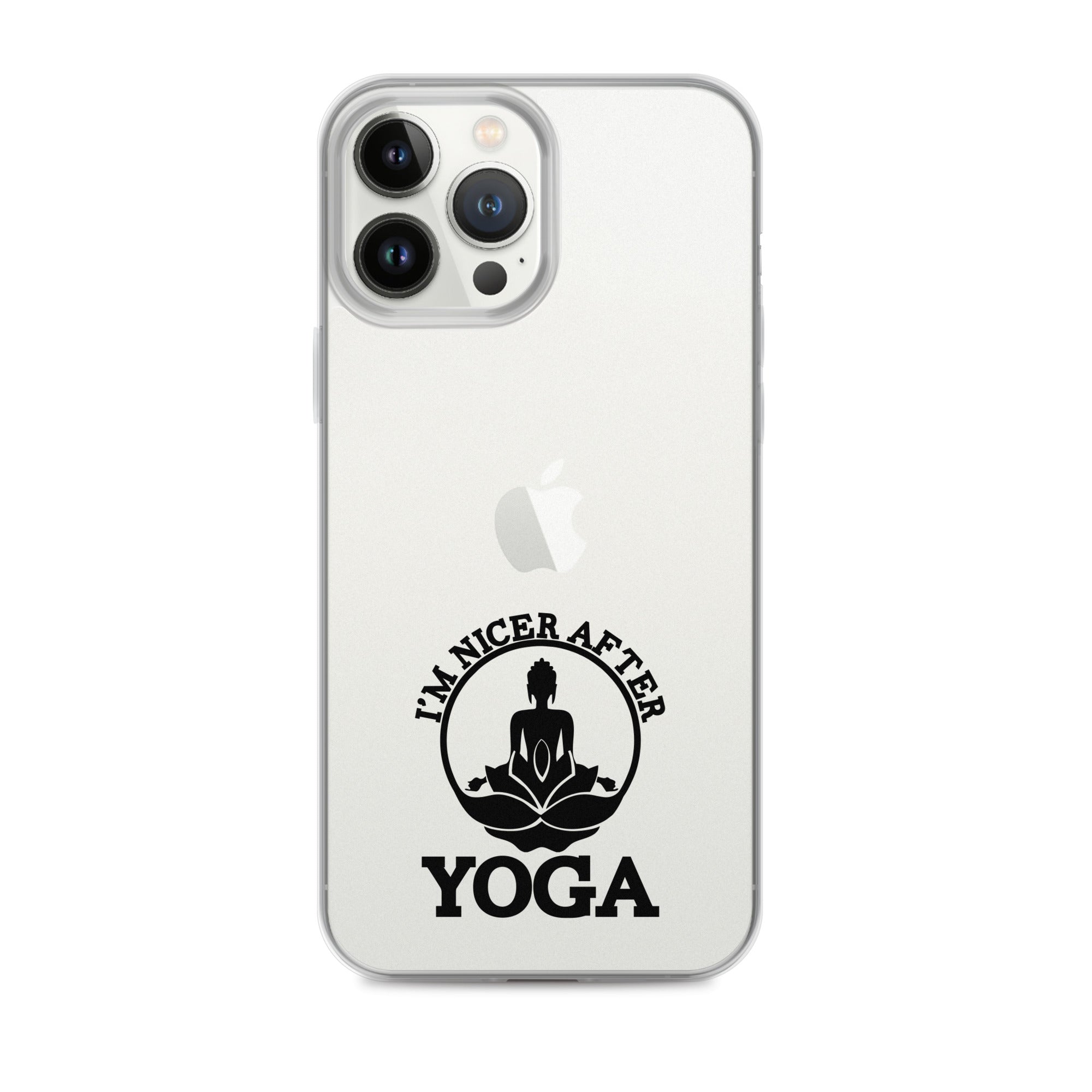 I'M NICER AFTER YOGA - iPhone Case