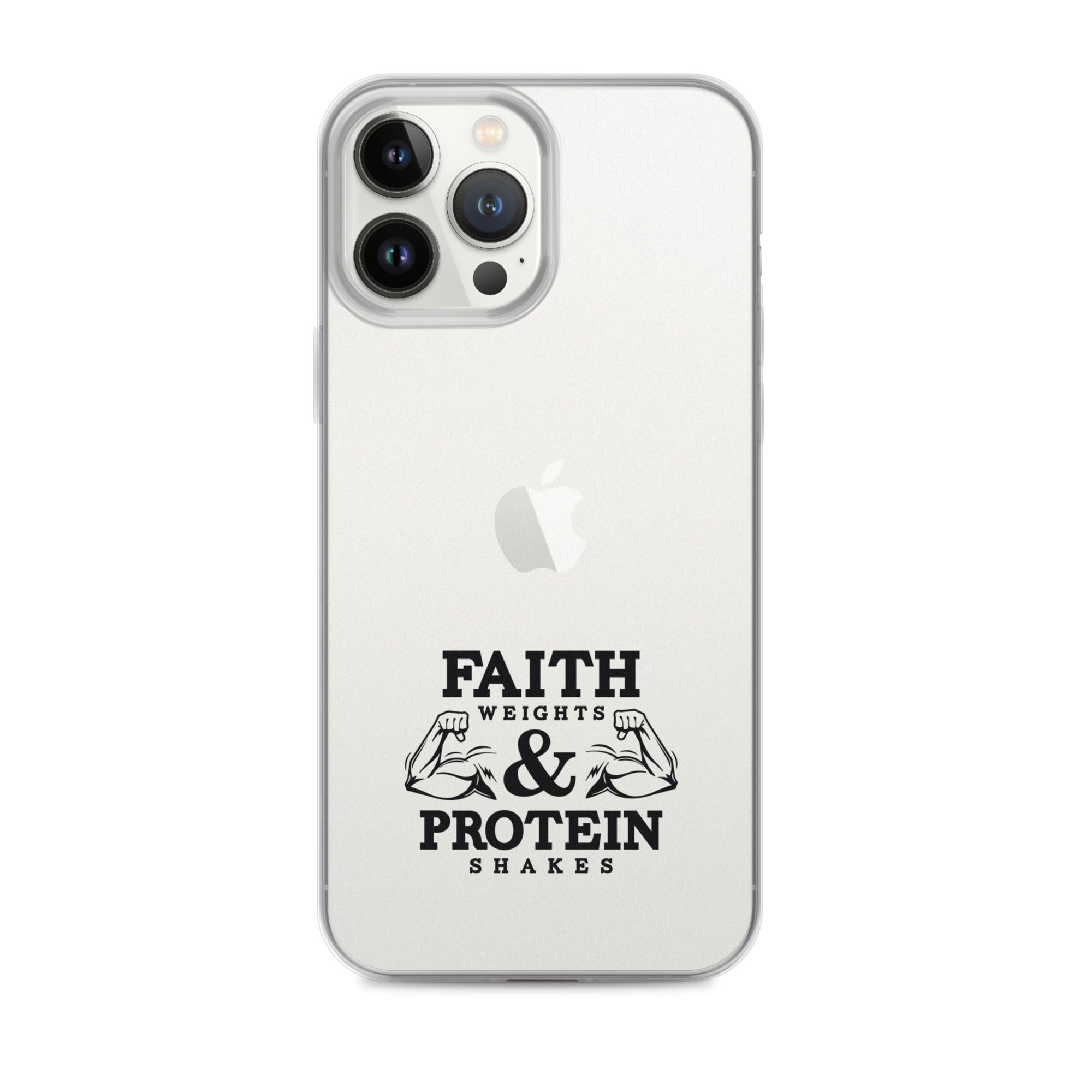 FAITH WEIGHTS & PROTEIN SHAKES - iPhone Case