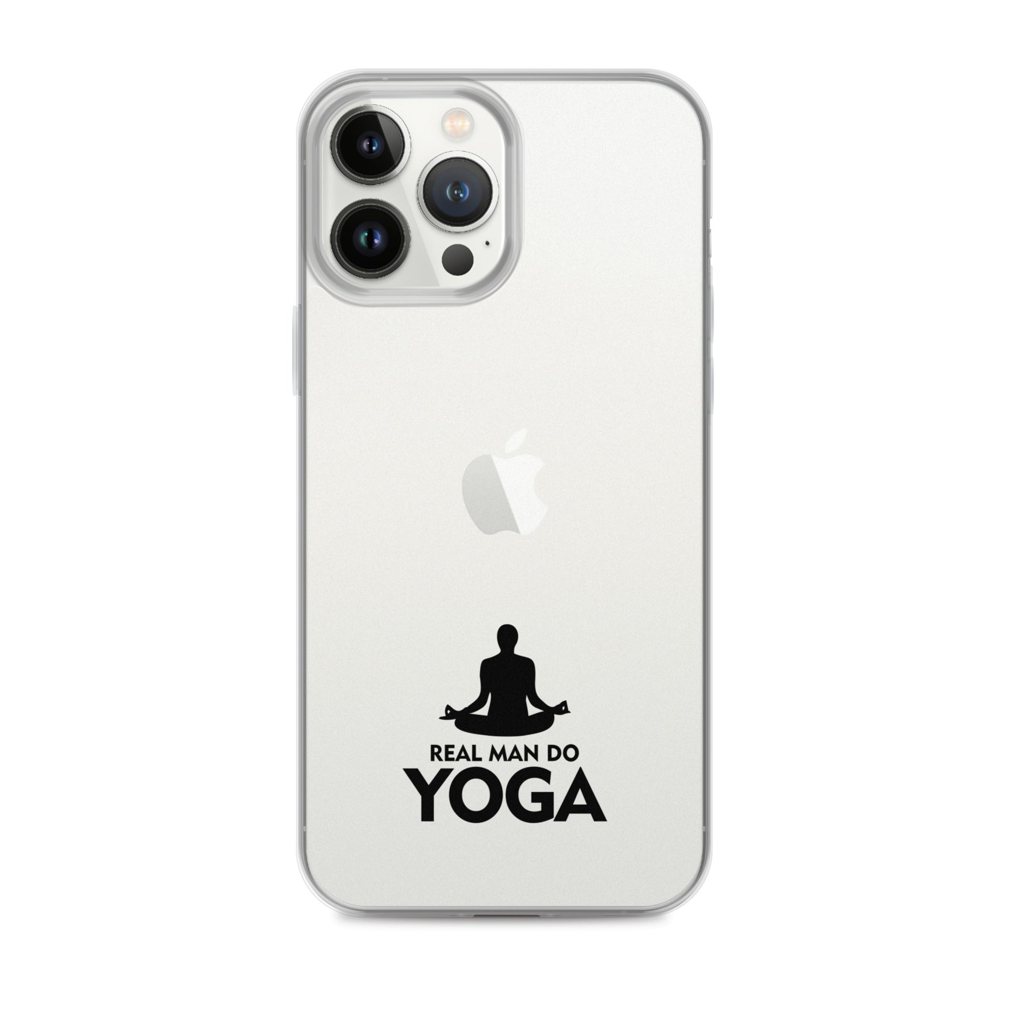 REAL MAN DO YOGA - iPhone Case