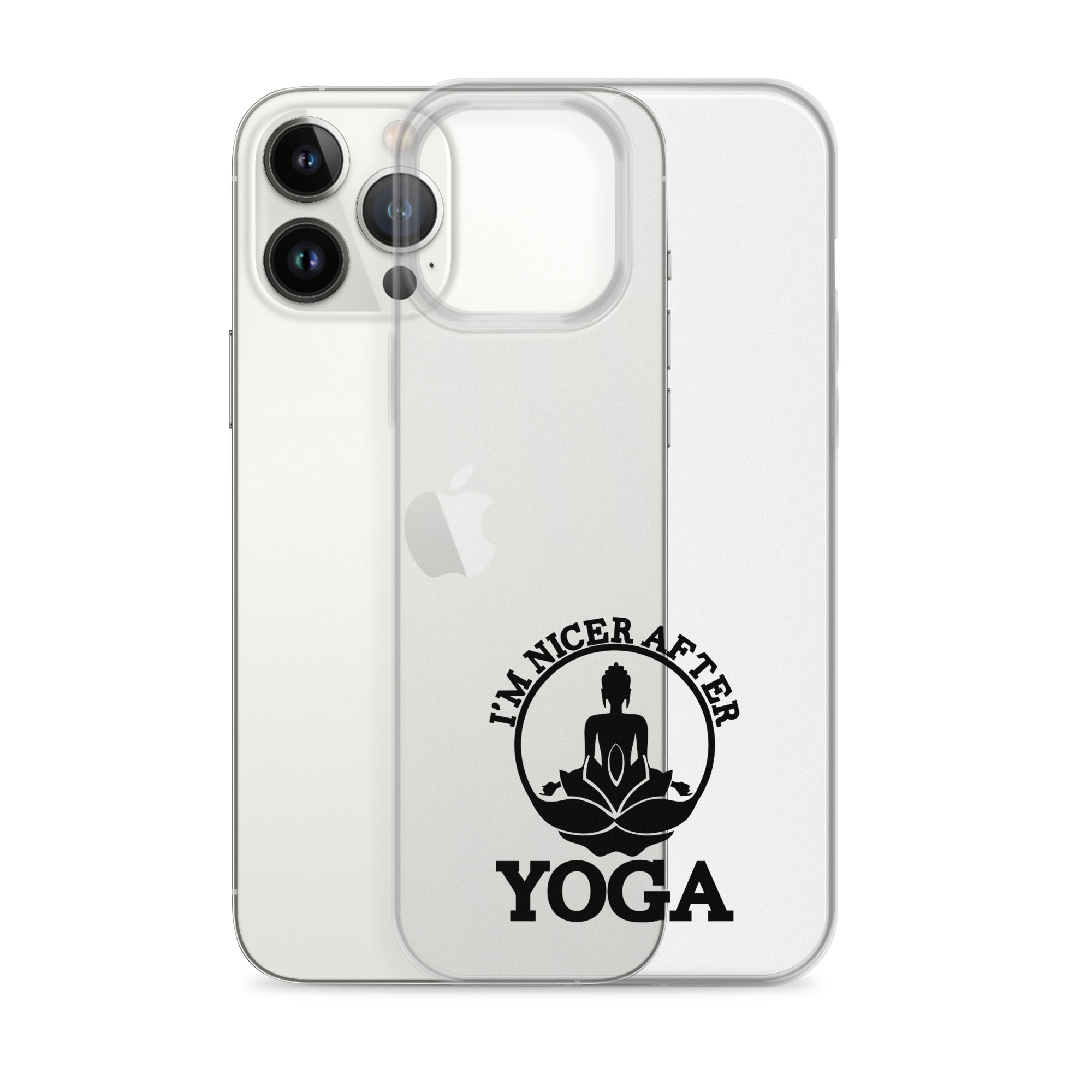 I'M NICER AFTER YOGA - iPhone Case