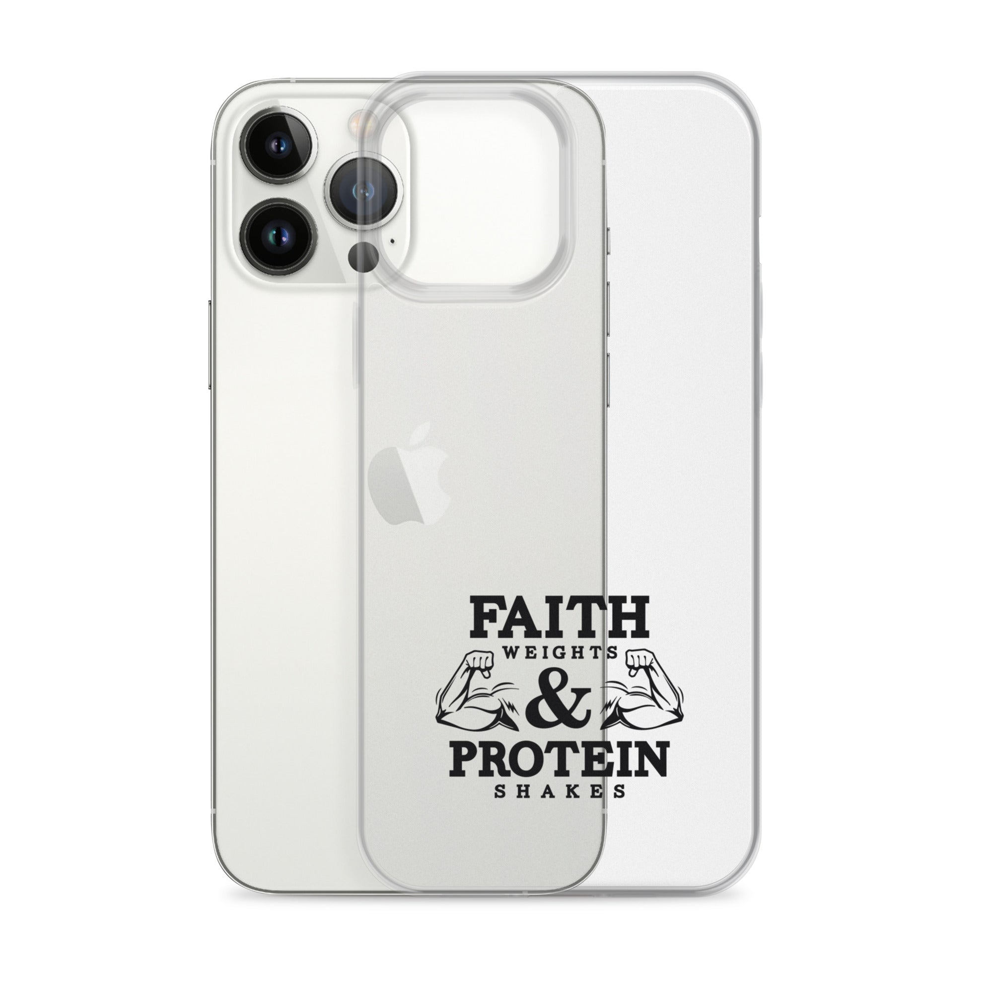 FAITH WEIGHTS & PROTEIN SHAKES - iPhone Case