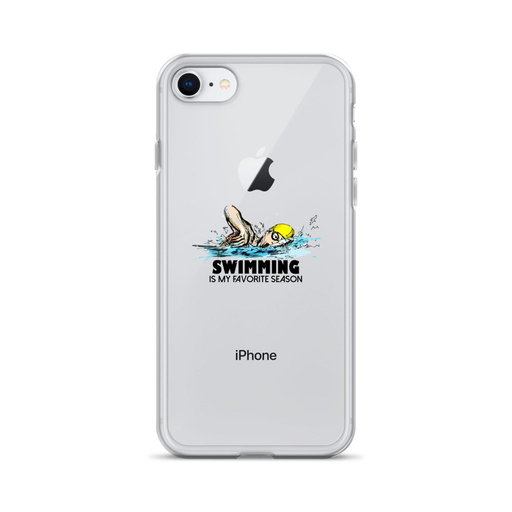 Swimming- iPhone Case Transparent