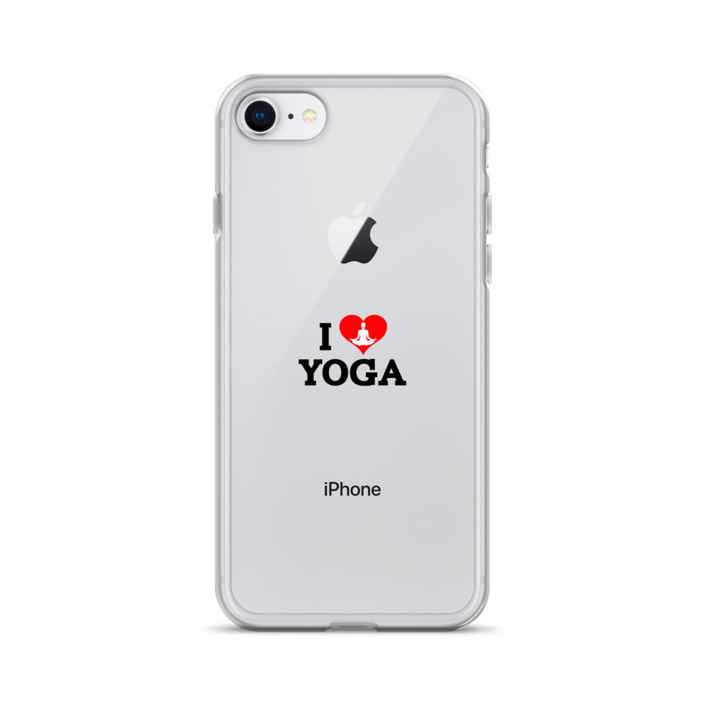 I LOVE YOGA- iPhone Case Transparent