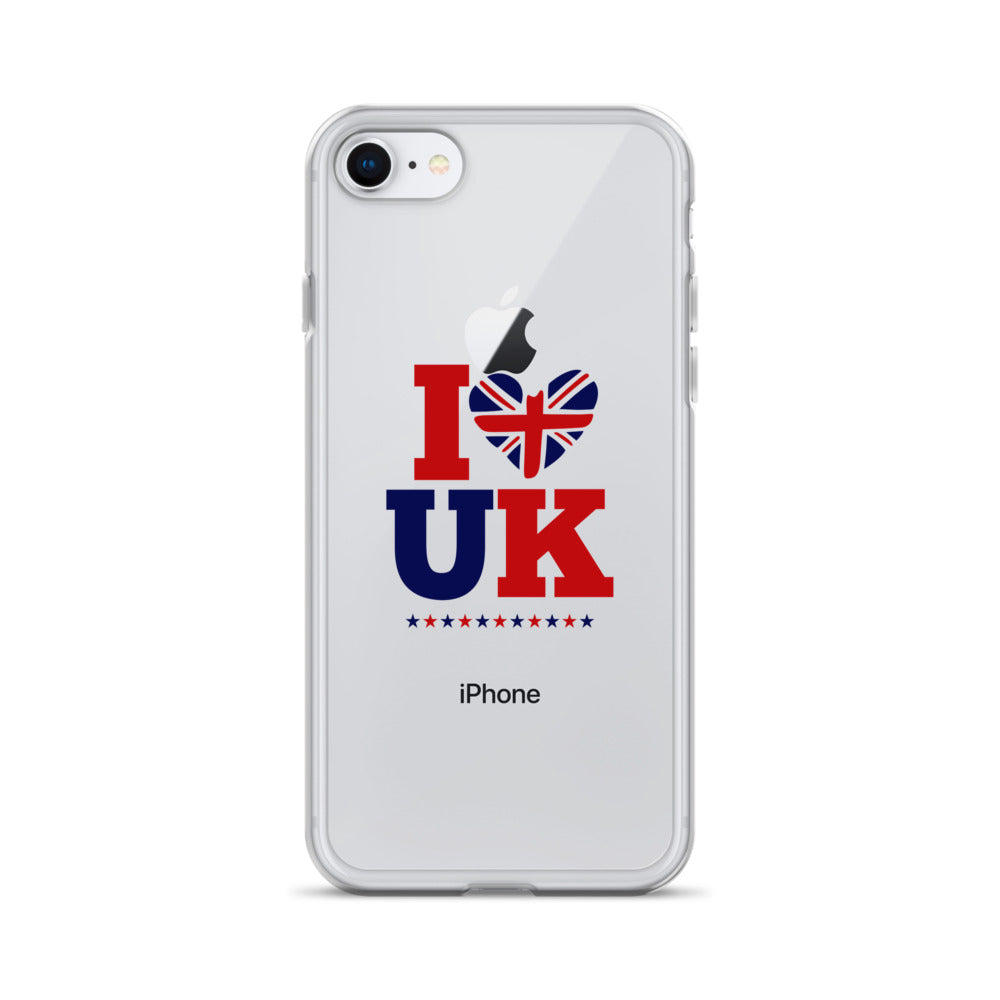 I LOVE UK - iPhone Case Transparent
