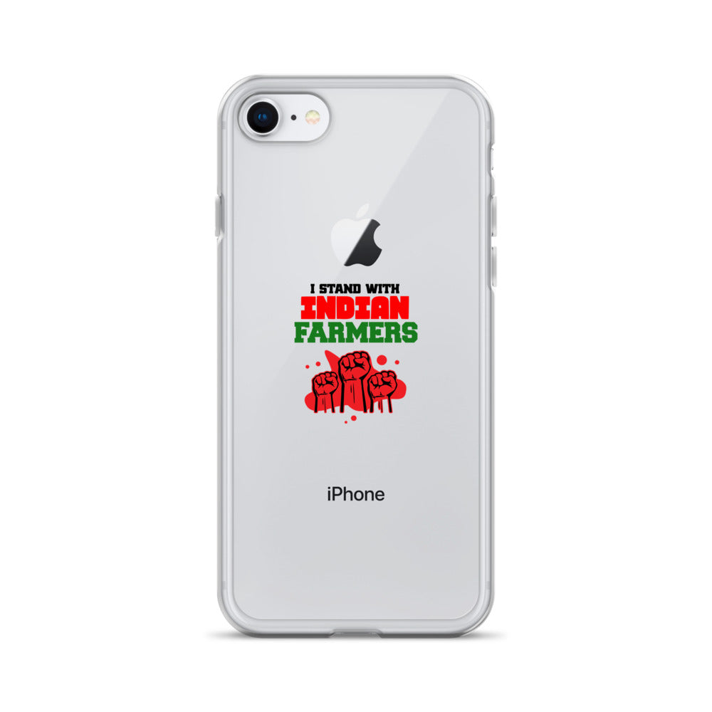 I STAND WITH INDIAN FARMERS - iPhone Case Transparent